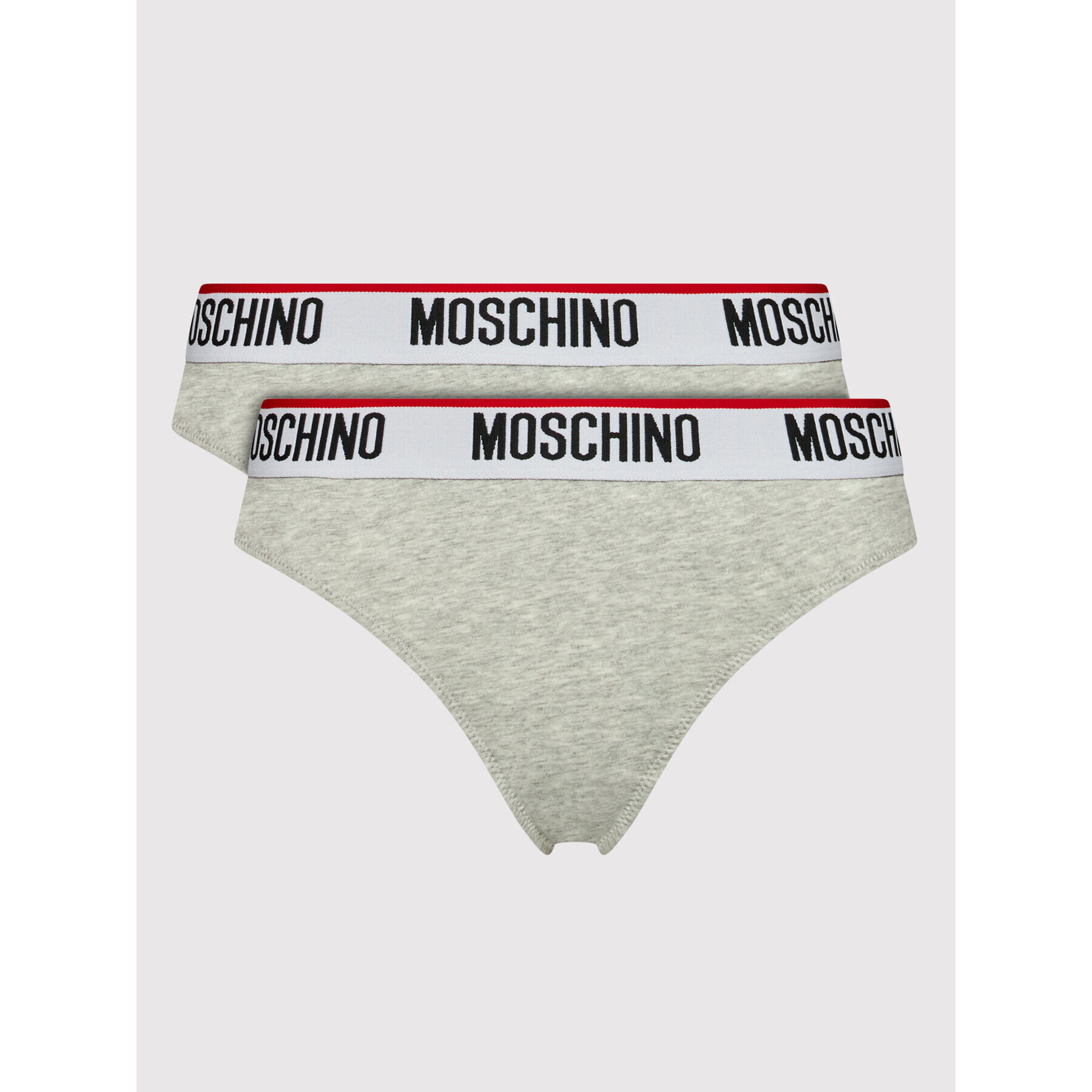 MOSCHINO Underwear & Swim Sada 2 kusů brazilských kalhotek 4745 9003 Šedá - Pepit.cz