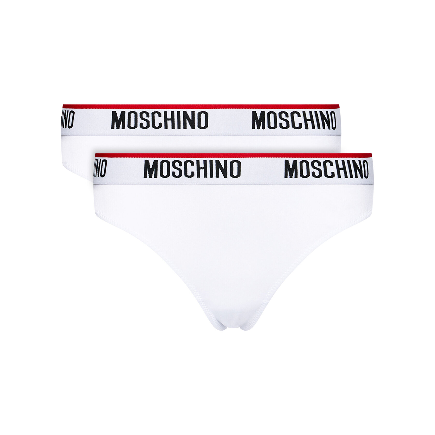 MOSCHINO Underwear & Swim Sada 2 kusů brazilských kalhotek ZUA4745 9003 Bílá - Pepit.cz