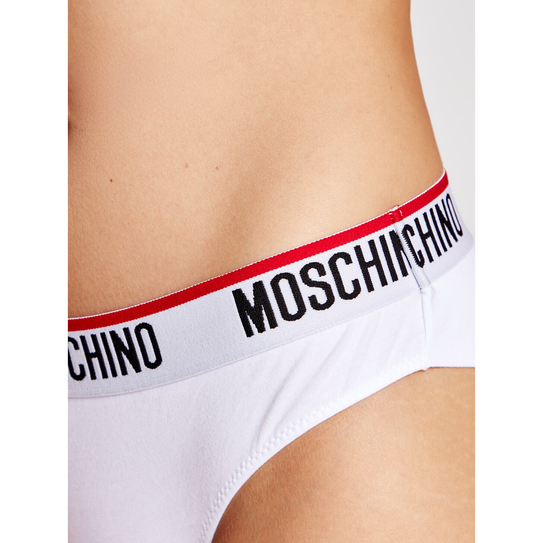 MOSCHINO Underwear & Swim Sada 2 kusů brazilských kalhotek ZUA4745 9003 Bílá - Pepit.cz