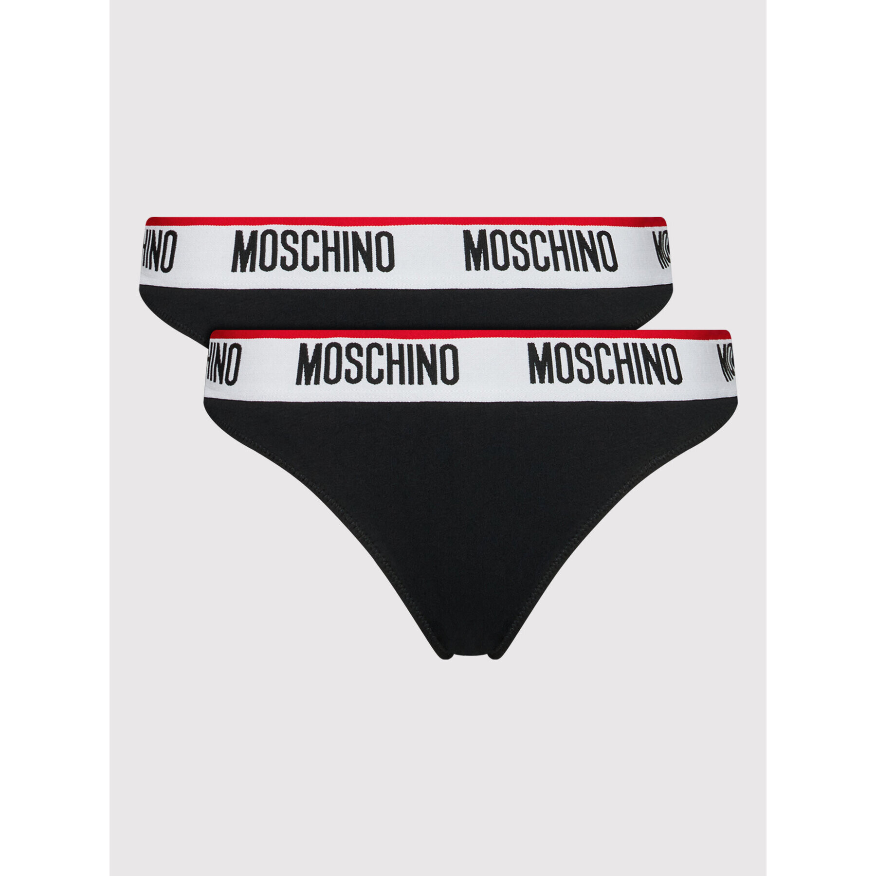 MOSCHINO Underwear & Swim Sada 2 kusů klasických kalhotek 4742 9003 Černá - Pepit.cz