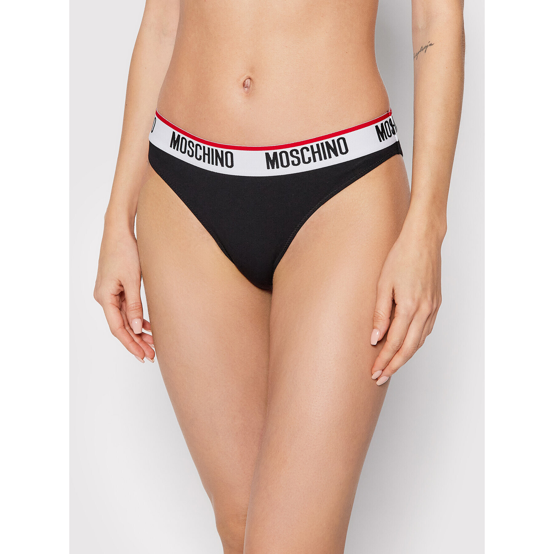 MOSCHINO Underwear & Swim Sada 2 kusů klasických kalhotek 4742 9003 Černá - Pepit.cz