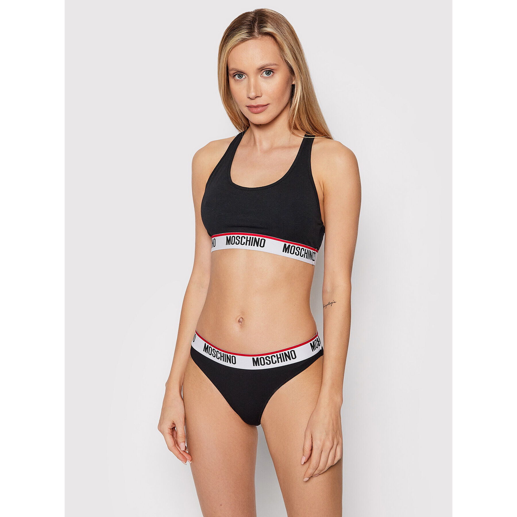 MOSCHINO Underwear & Swim Sada 2 kusů klasických kalhotek 4742 9003 Černá - Pepit.cz