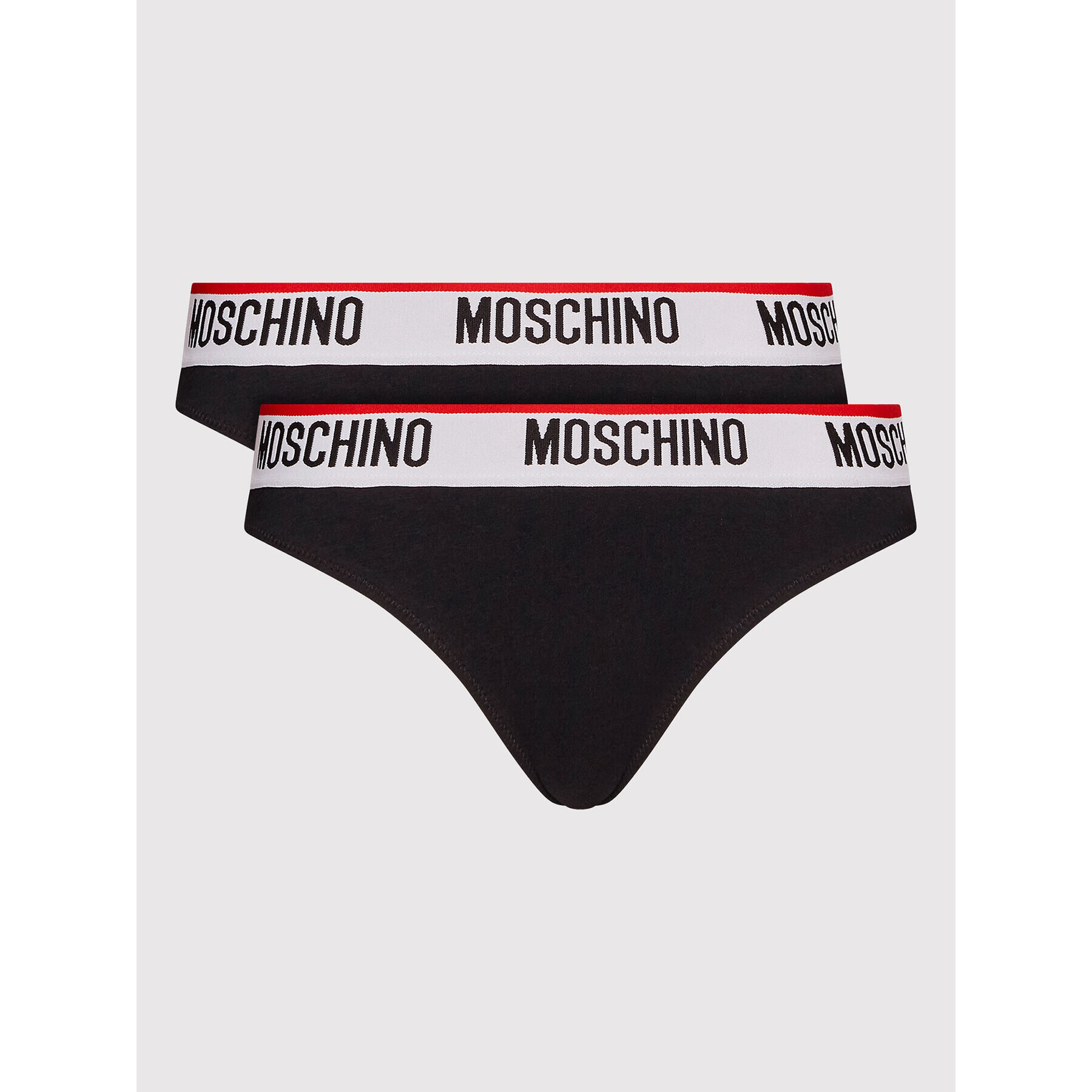 MOSCHINO Underwear & Swim Sada 2 kusů klasických kalhotek 4742 9003 Černá - Pepit.cz