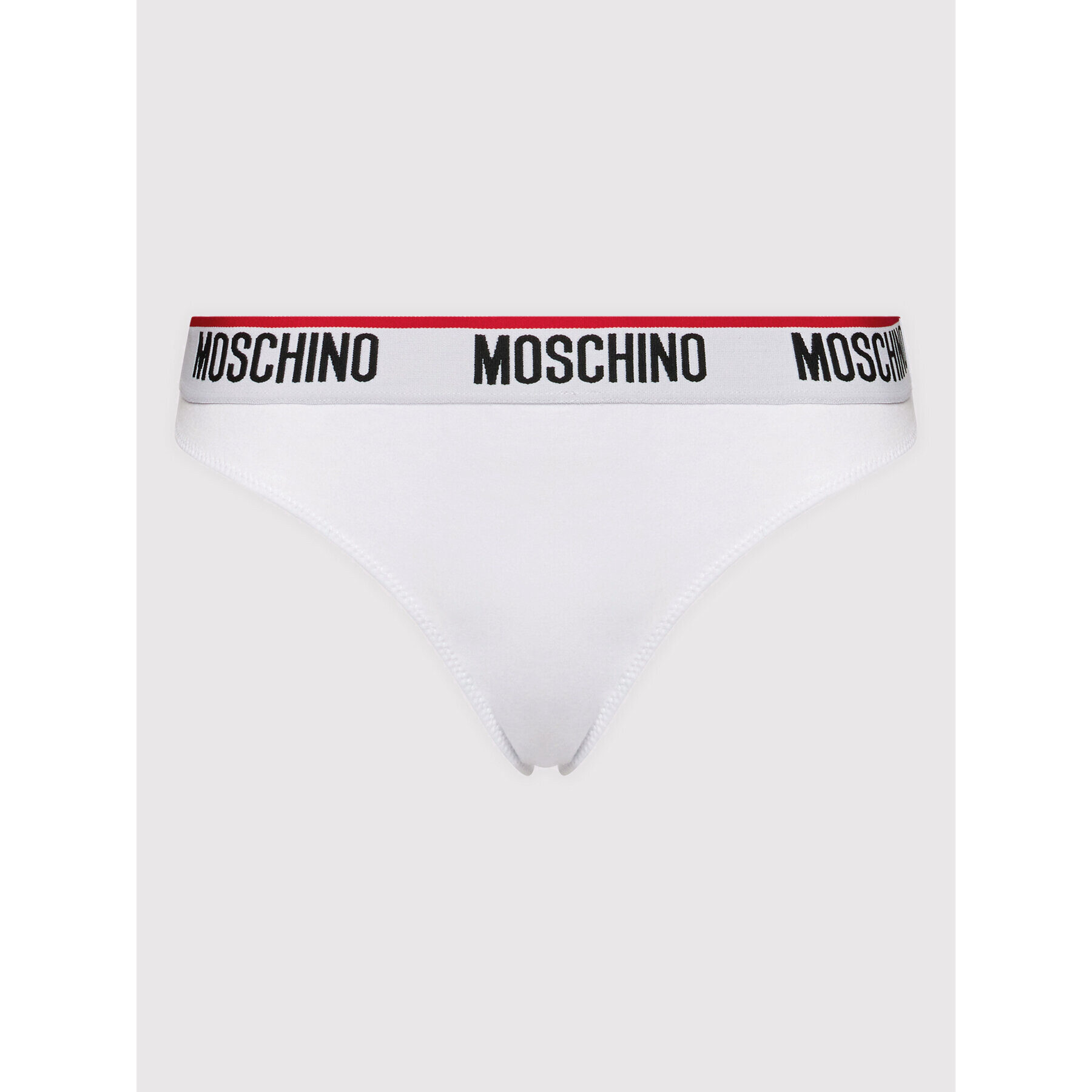 MOSCHINO Underwear & Swim Sada 2 kusů string kalhotek 4744 9003 Bílá - Pepit.cz