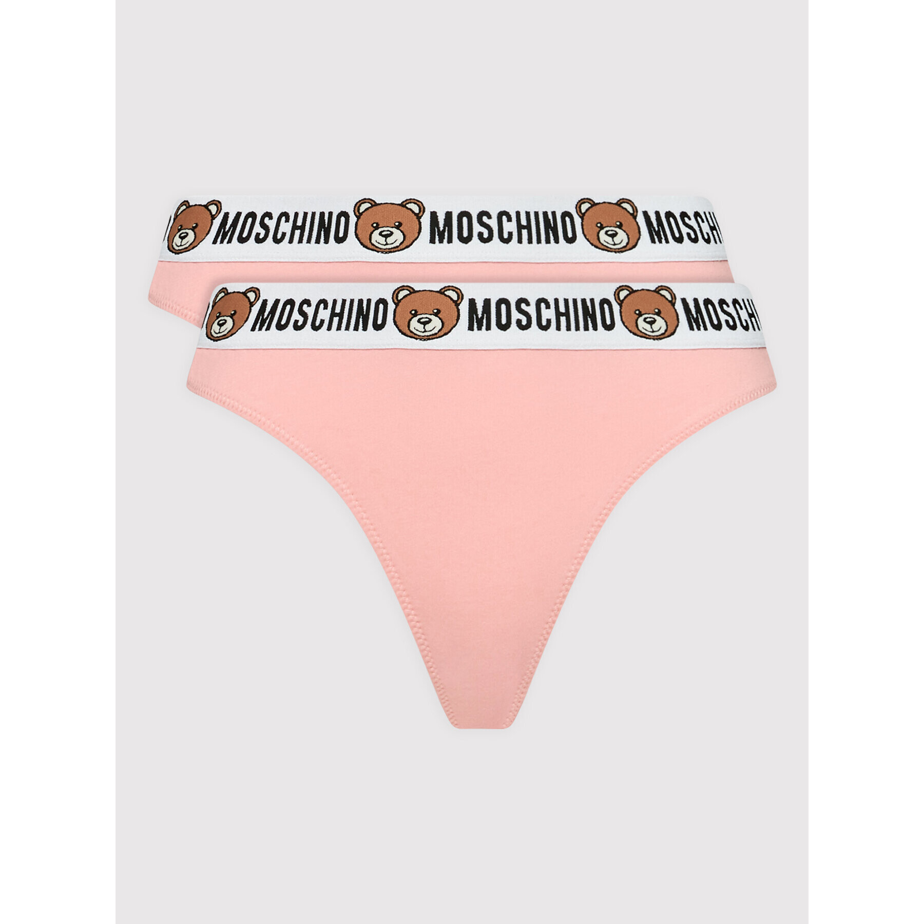 MOSCHINO Underwear & Swim Sada 2 kusů string kalhotek 4762 9003 Růžová - Pepit.cz