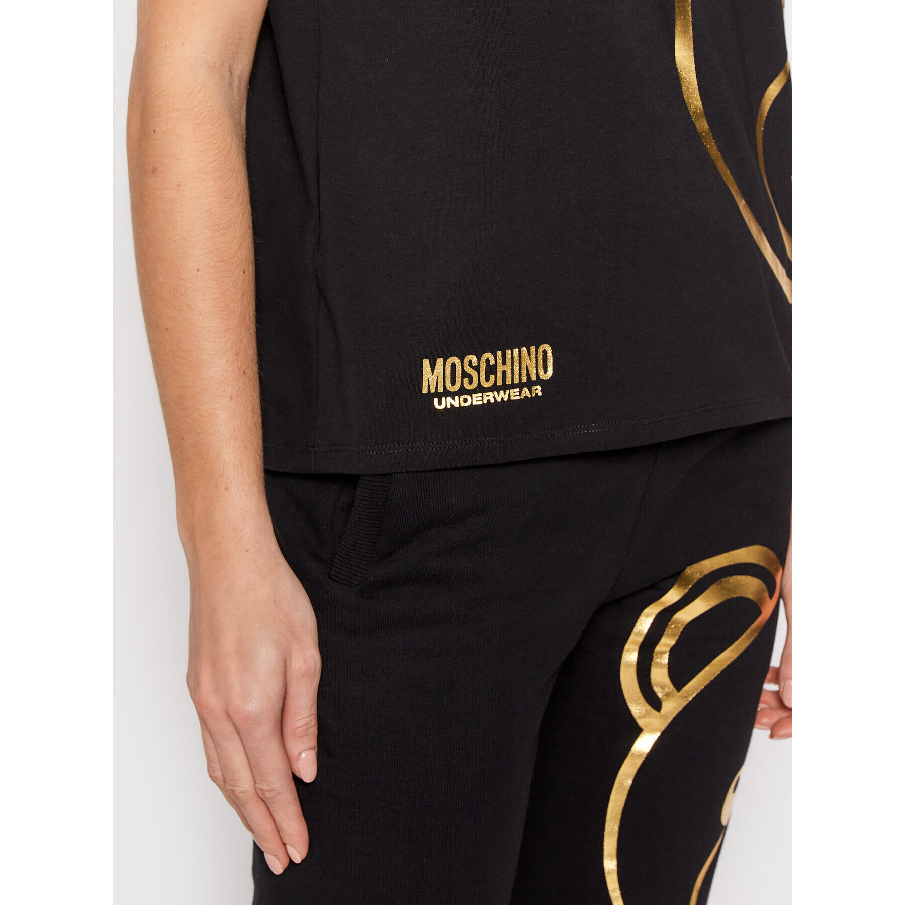 MOSCHINO Underwear & Swim T-Shirt 1903 9010 Černá Regular Fit - Pepit.cz