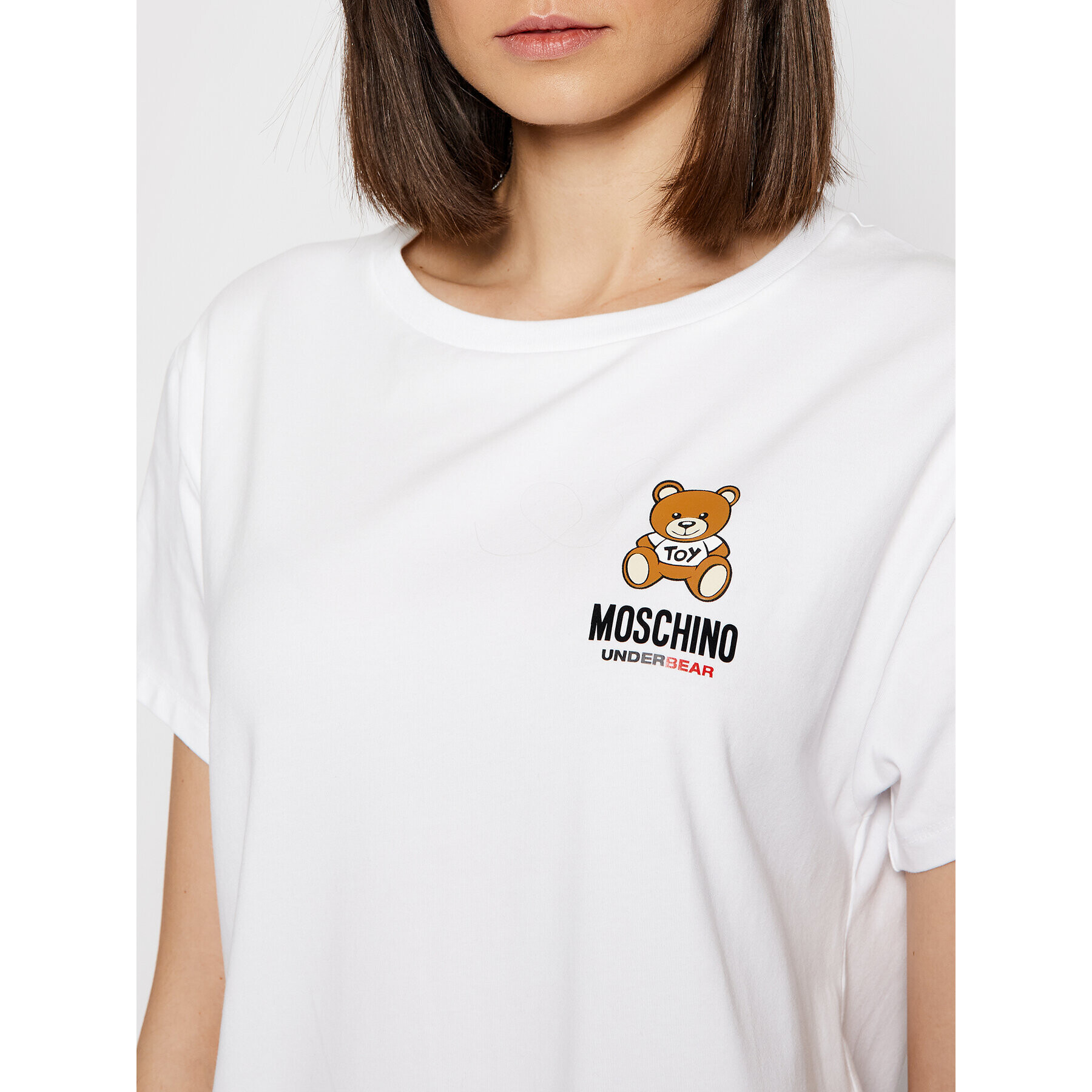 MOSCHINO Underwear & Swim T-Shirt 1910 9021 Bílá Regular Fit - Pepit.cz