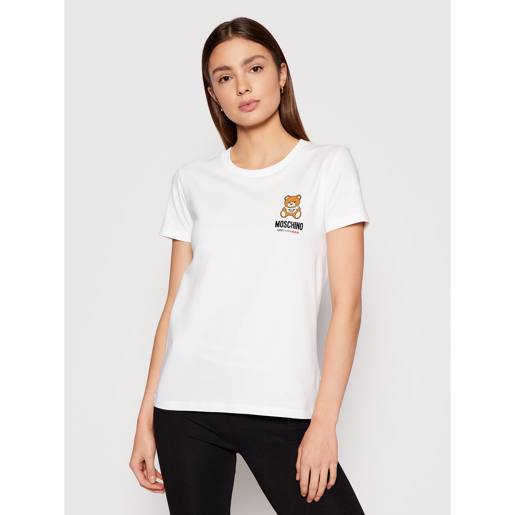 MOSCHINO Underwear & Swim T-Shirt ZUA1912 9021 Bílá Regular Fit - Pepit.cz