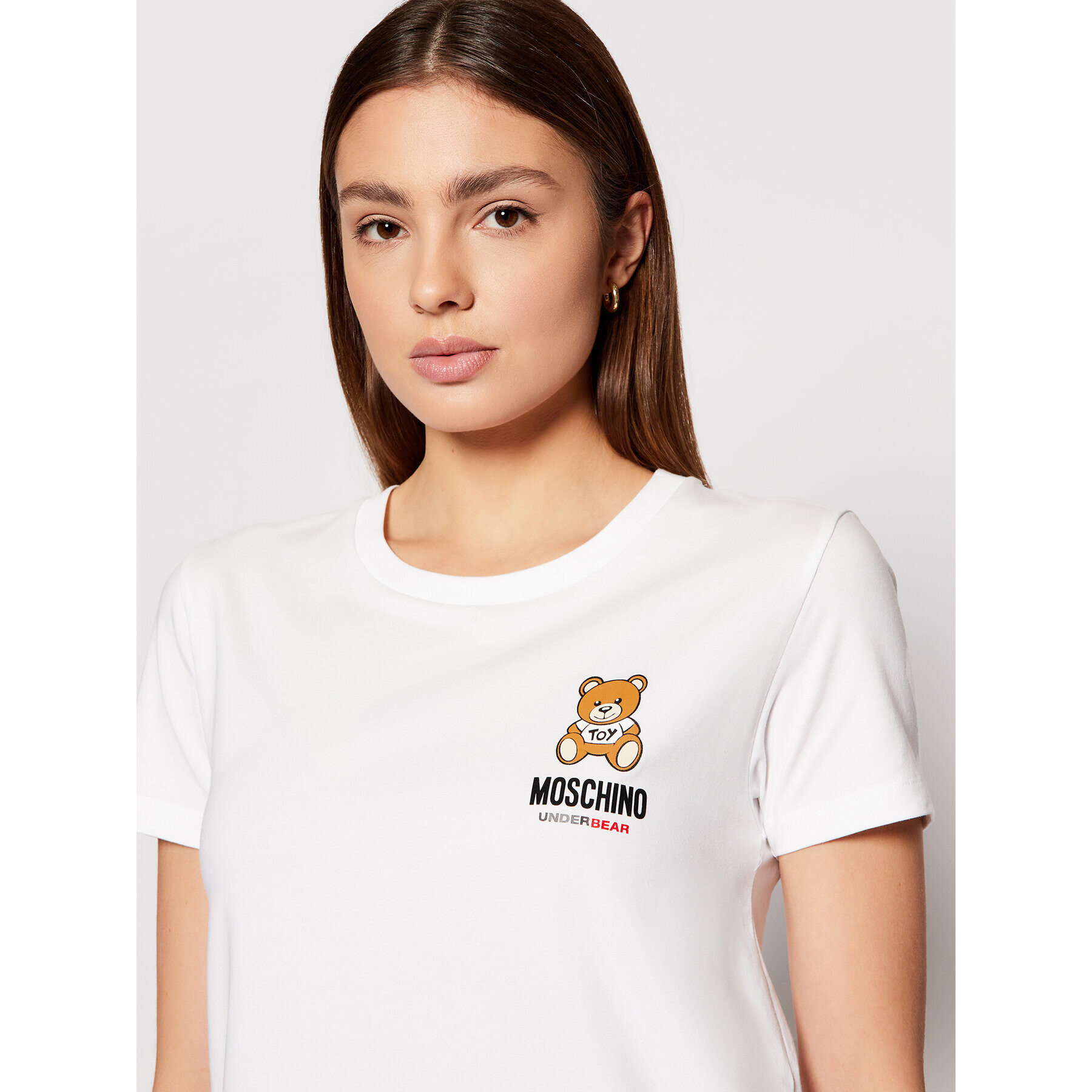 MOSCHINO Underwear & Swim T-Shirt ZUA1912 9021 Bílá Regular Fit - Pepit.cz