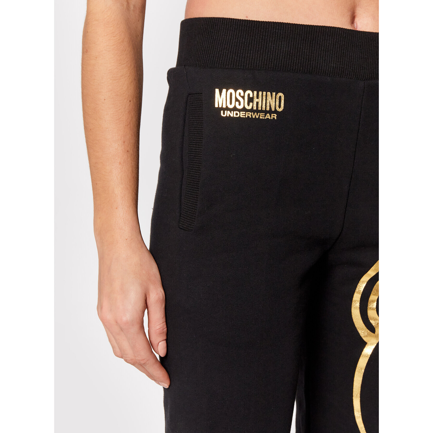 MOSCHINO Underwear & Swim Teplákové kalhoty 4308 9013 Černá Regular Fit - Pepit.cz