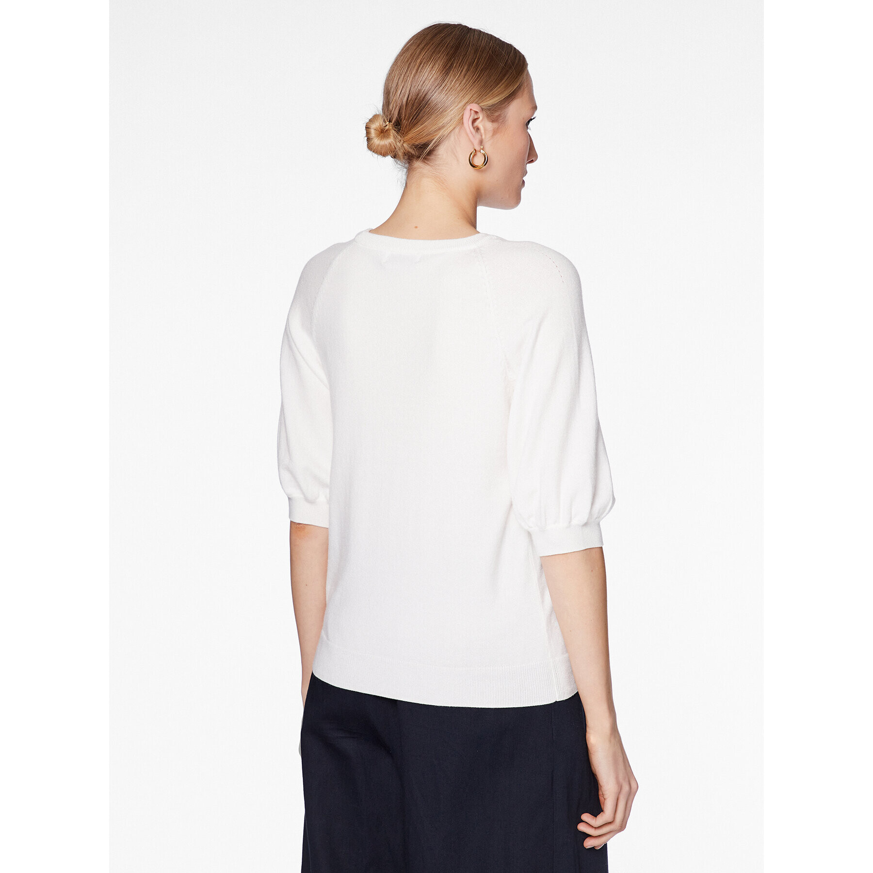 Moss Copenhagen Halenka 17516 Bílá Basic Fit - Pepit.cz