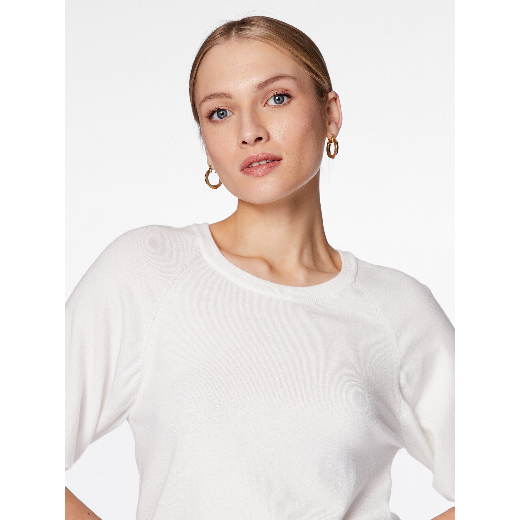 Moss Copenhagen Halenka 17516 Bílá Basic Fit - Pepit.cz