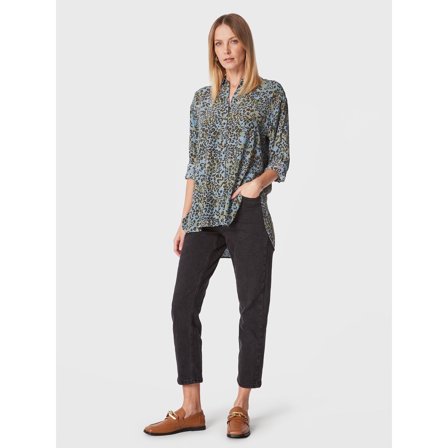 Moss Copenhagen Jeansy Adrina 16796 Černá Regular Fit - Pepit.cz