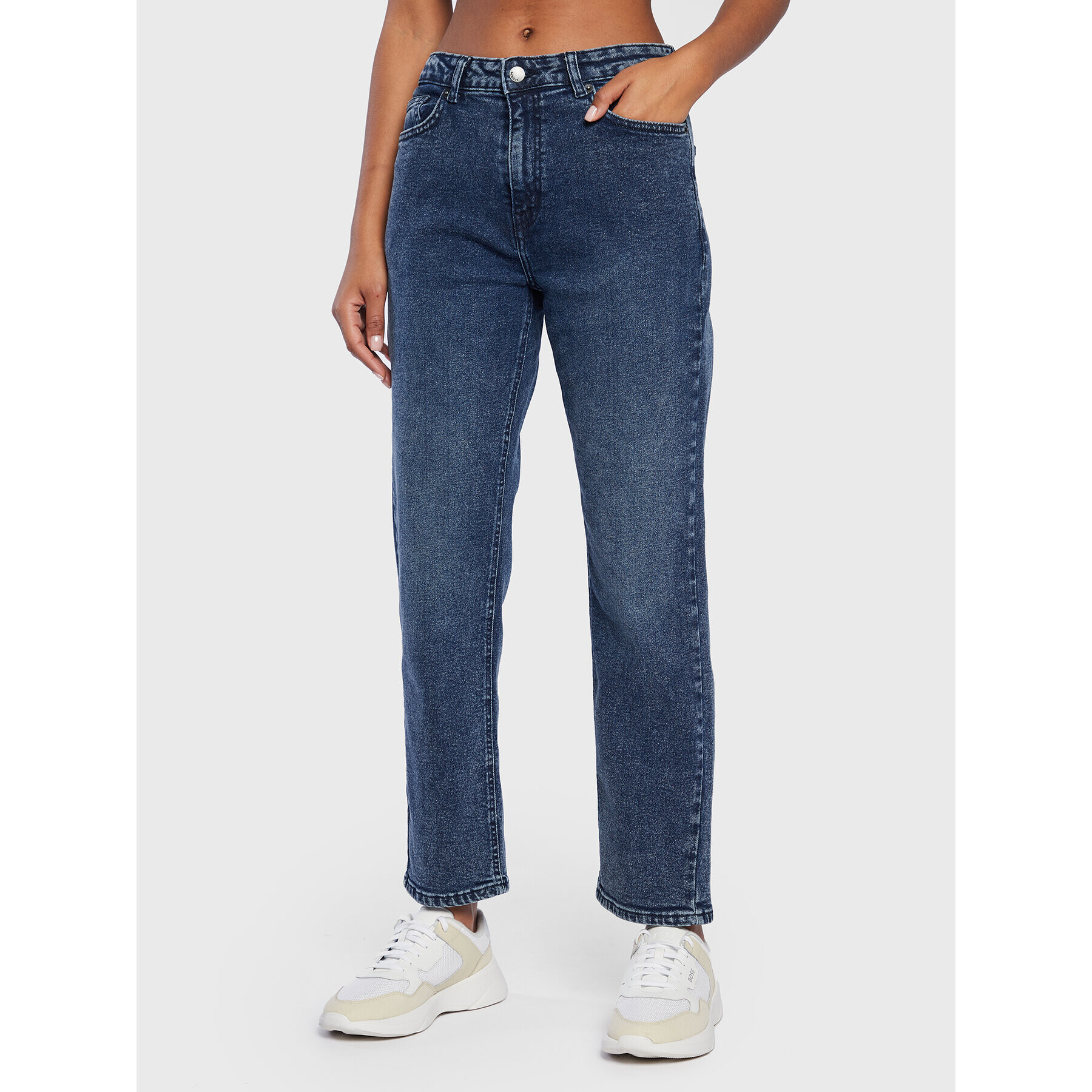 Moss Copenhagen Jeansy Adrina 16796 Modrá Regular Fit - Pepit.cz