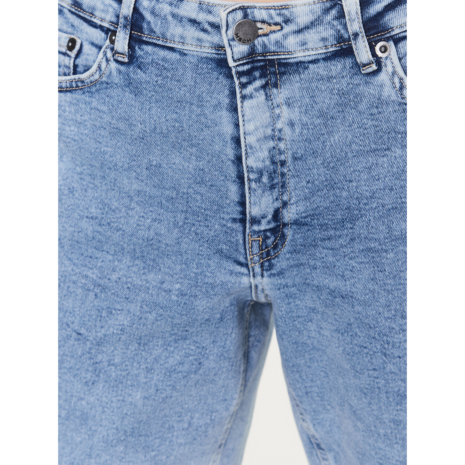 Moss Copenhagen Jeansy Eike 16252 Modrá Straight Leg - Pepit.cz