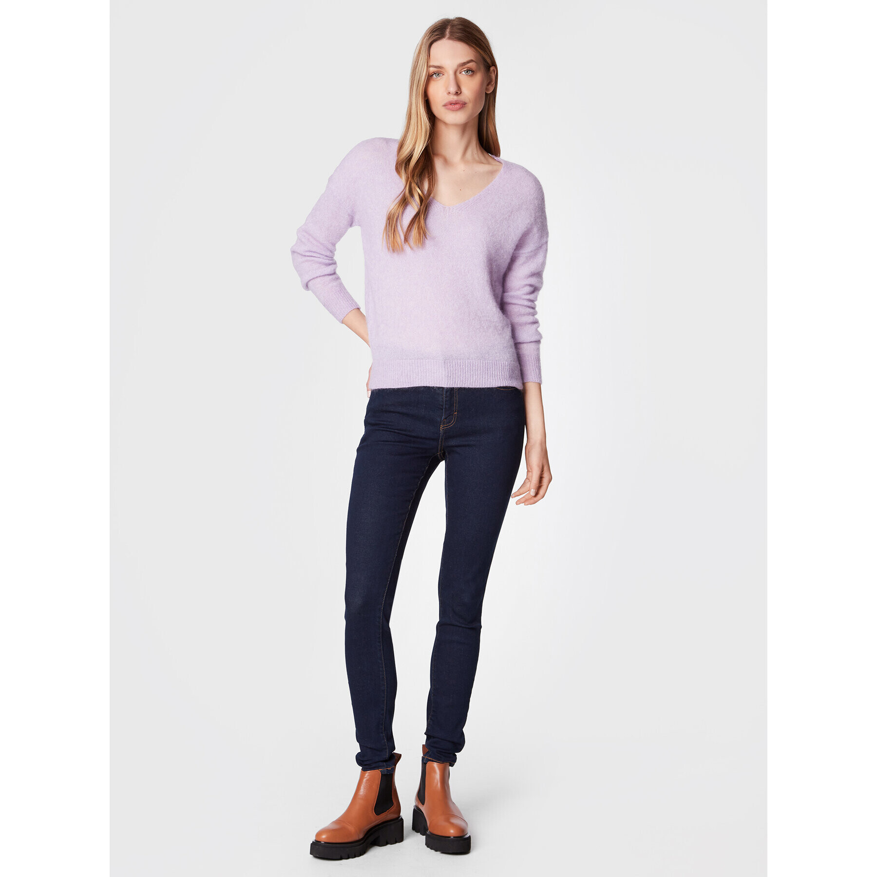 Moss Copenhagen Jeansy Petra 14744 Tmavomodrá Skinny Fit - Pepit.cz