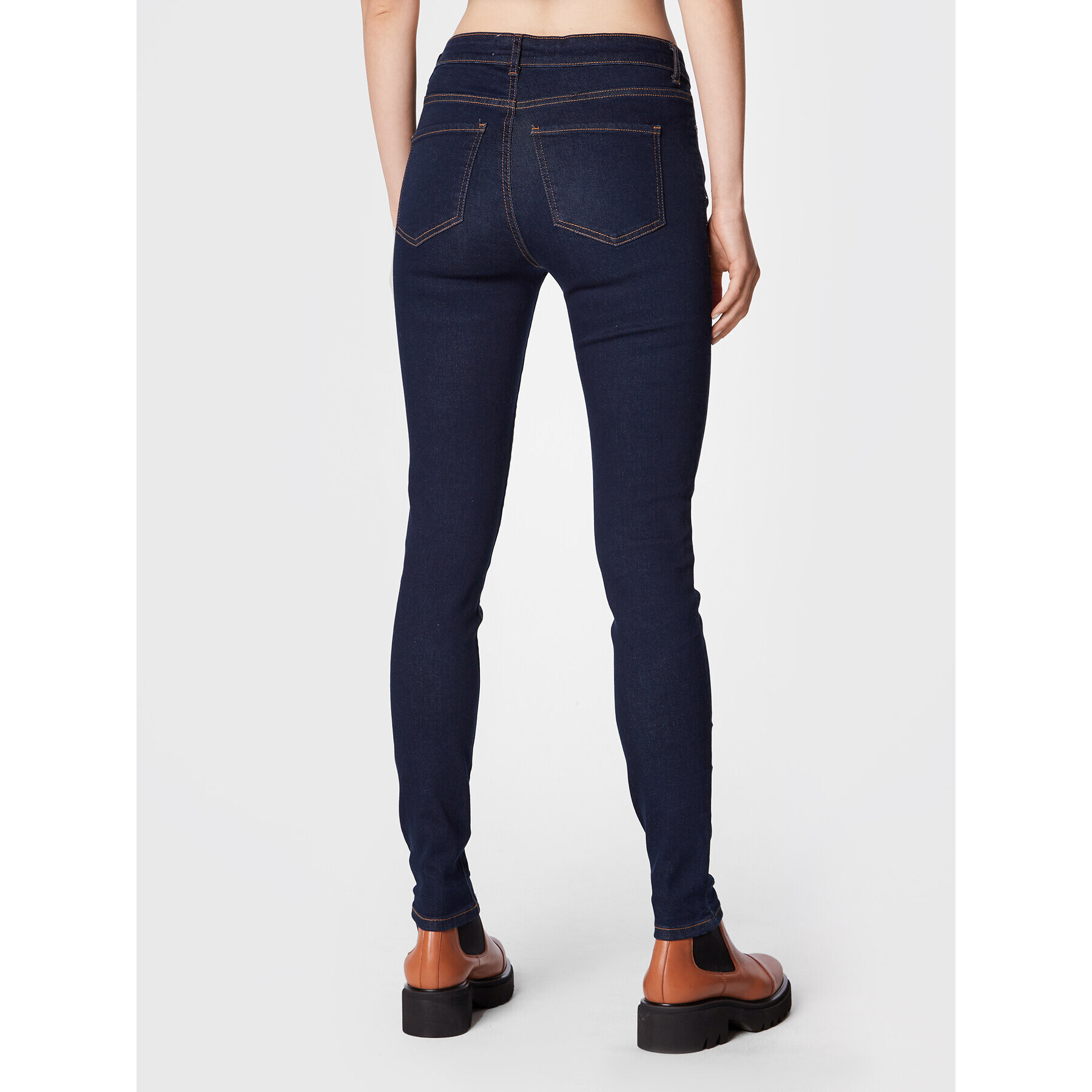 Moss Copenhagen Jeansy Petra 14744 Tmavomodrá Skinny Fit - Pepit.cz