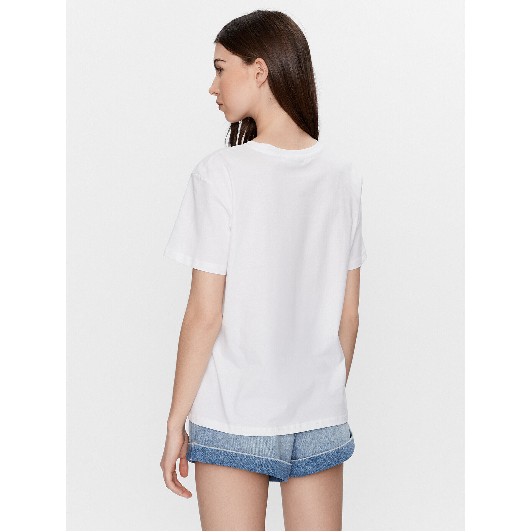 Moss Copenhagen T-Shirt 15202 Bílá Basic Fit - Pepit.cz