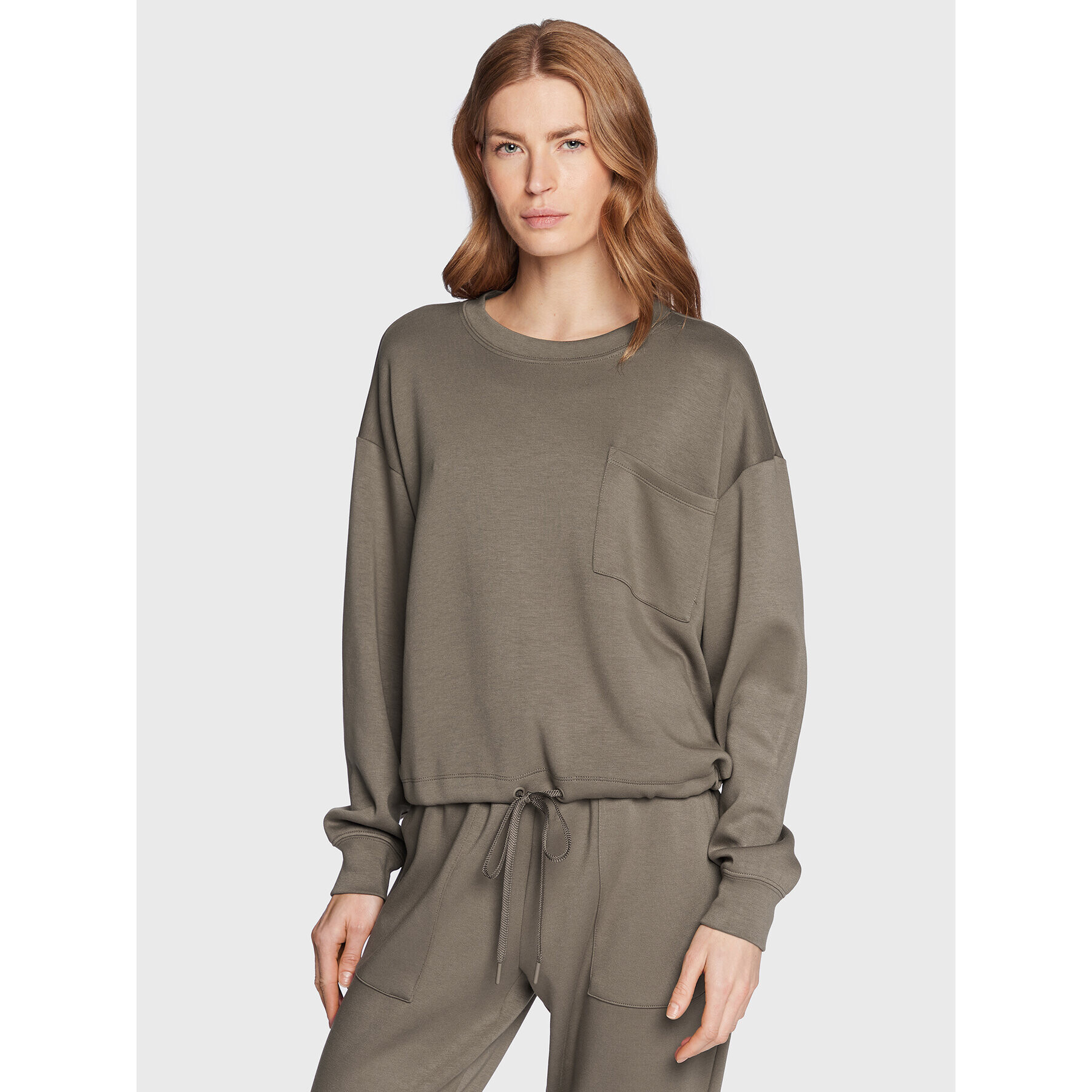 Moss Copenhagen Mikina Bianna 16981 Hnědá Loose Fit - Pepit.cz