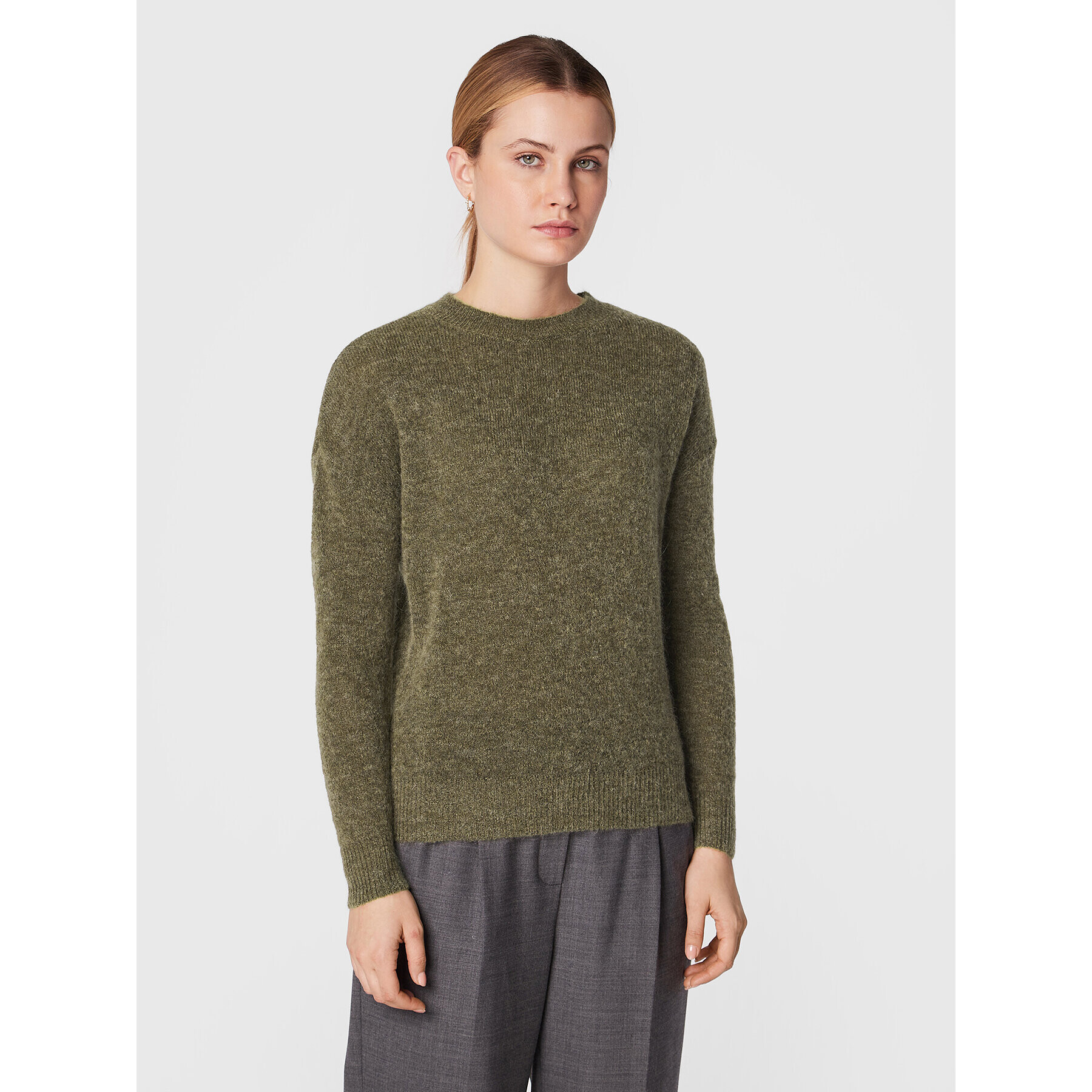 Moss Copenhagen Svetr Femme 17223 Hnědá Regular Fit - Pepit.cz