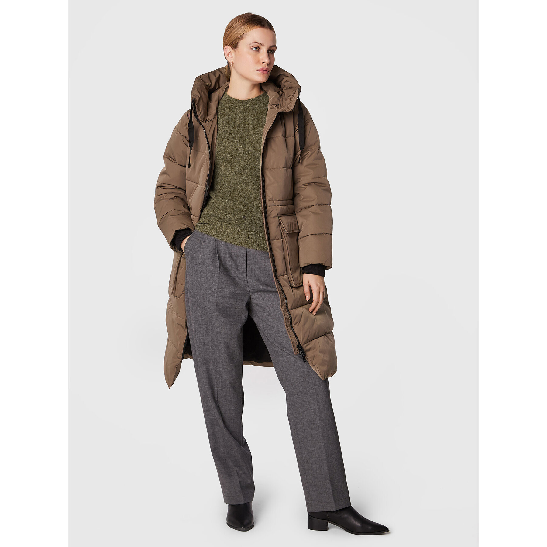 Moss Copenhagen Svetr Femme 17223 Hnědá Regular Fit - Pepit.cz