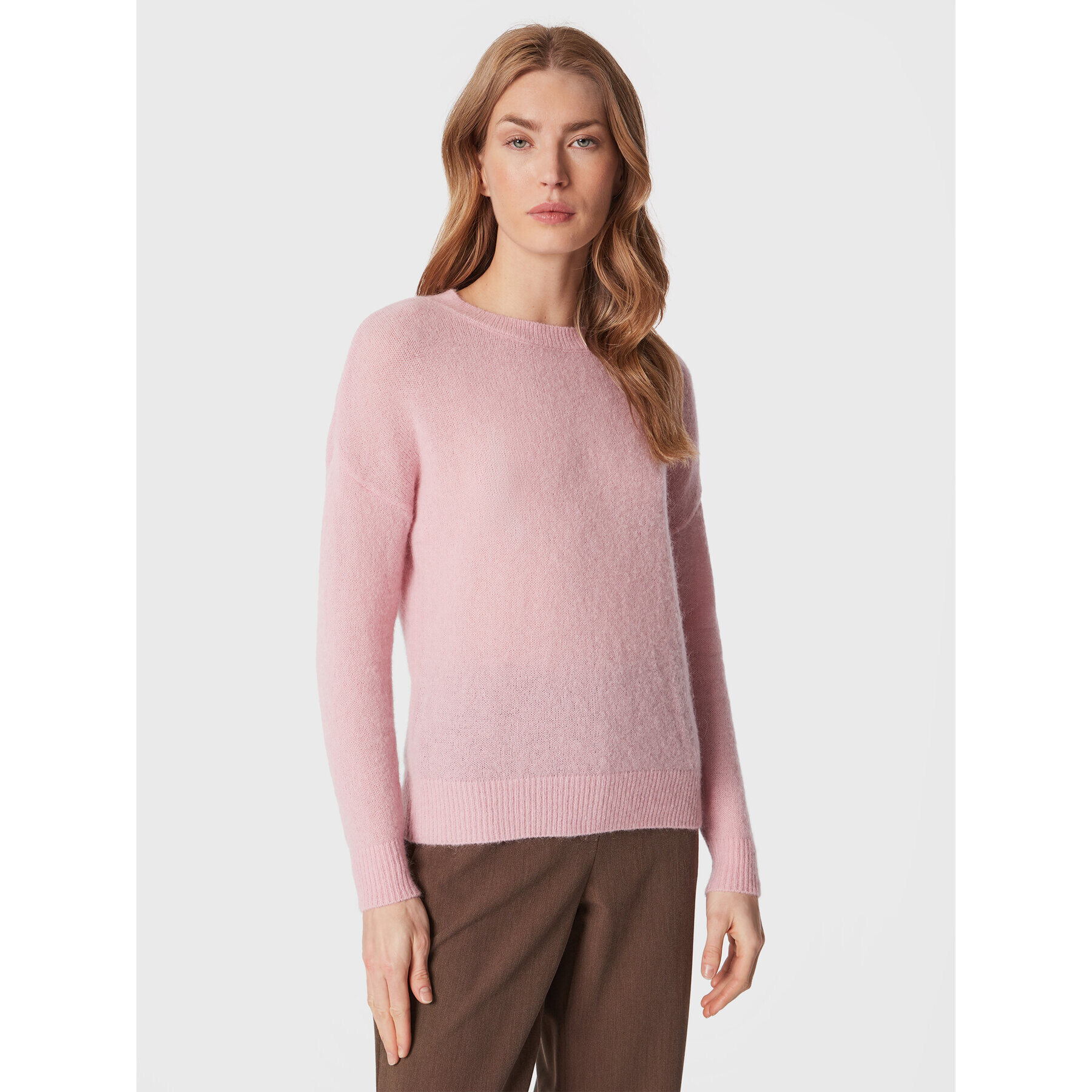 Moss Copenhagen Svetr Femme 17223 Růžová Regular Fit - Pepit.cz