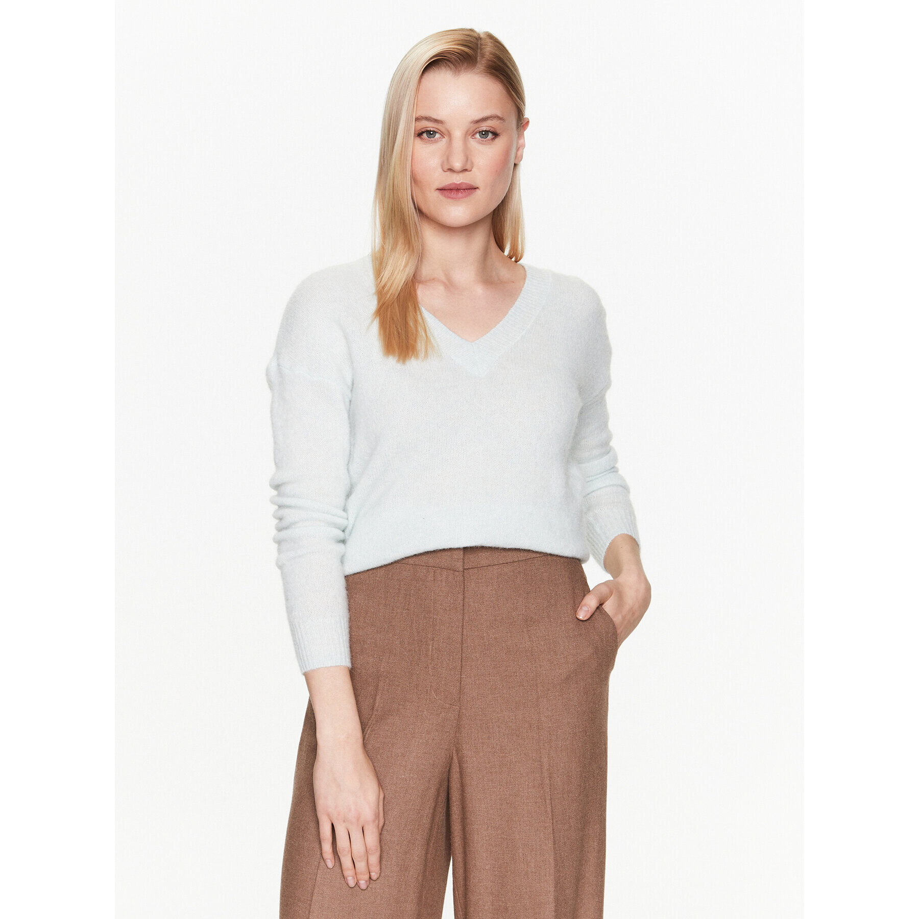 Moss Copenhagen Svetr Lisa 17455 Modrá Regular Fit - Pepit.cz