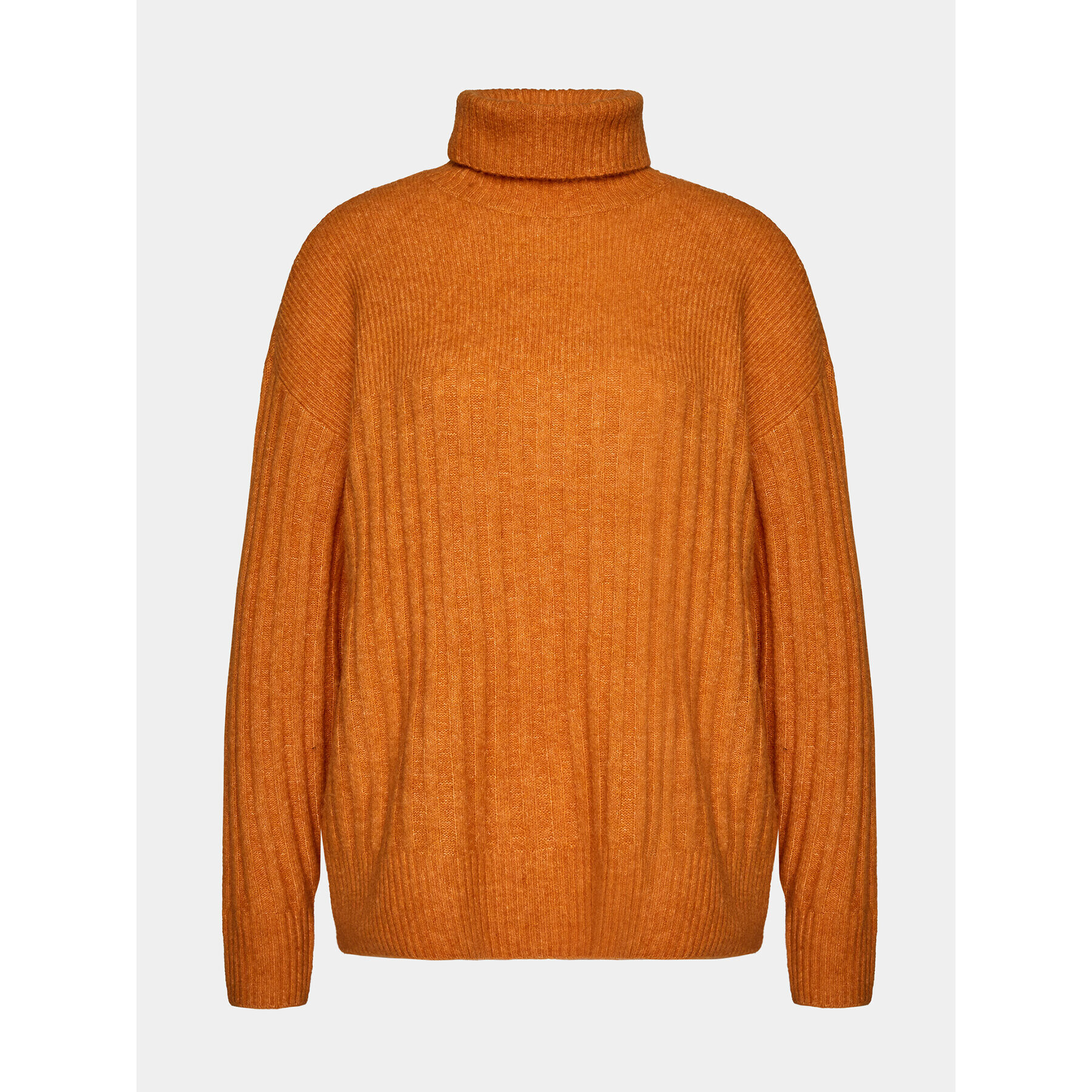 Moss Copenhagen Svetr Mschlamaia 17720 Oranžová Casual Fit - Pepit.cz