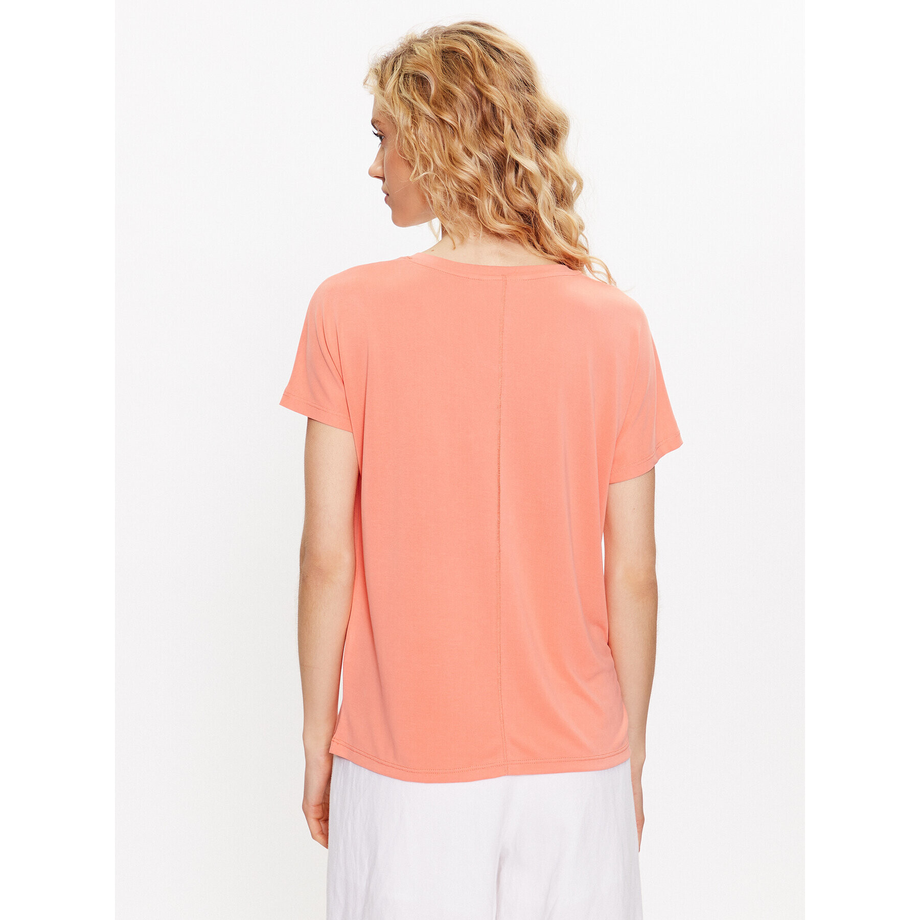 Moss Copenhagen T-Shirt 17627 Oranžová Basic Fit - Pepit.cz