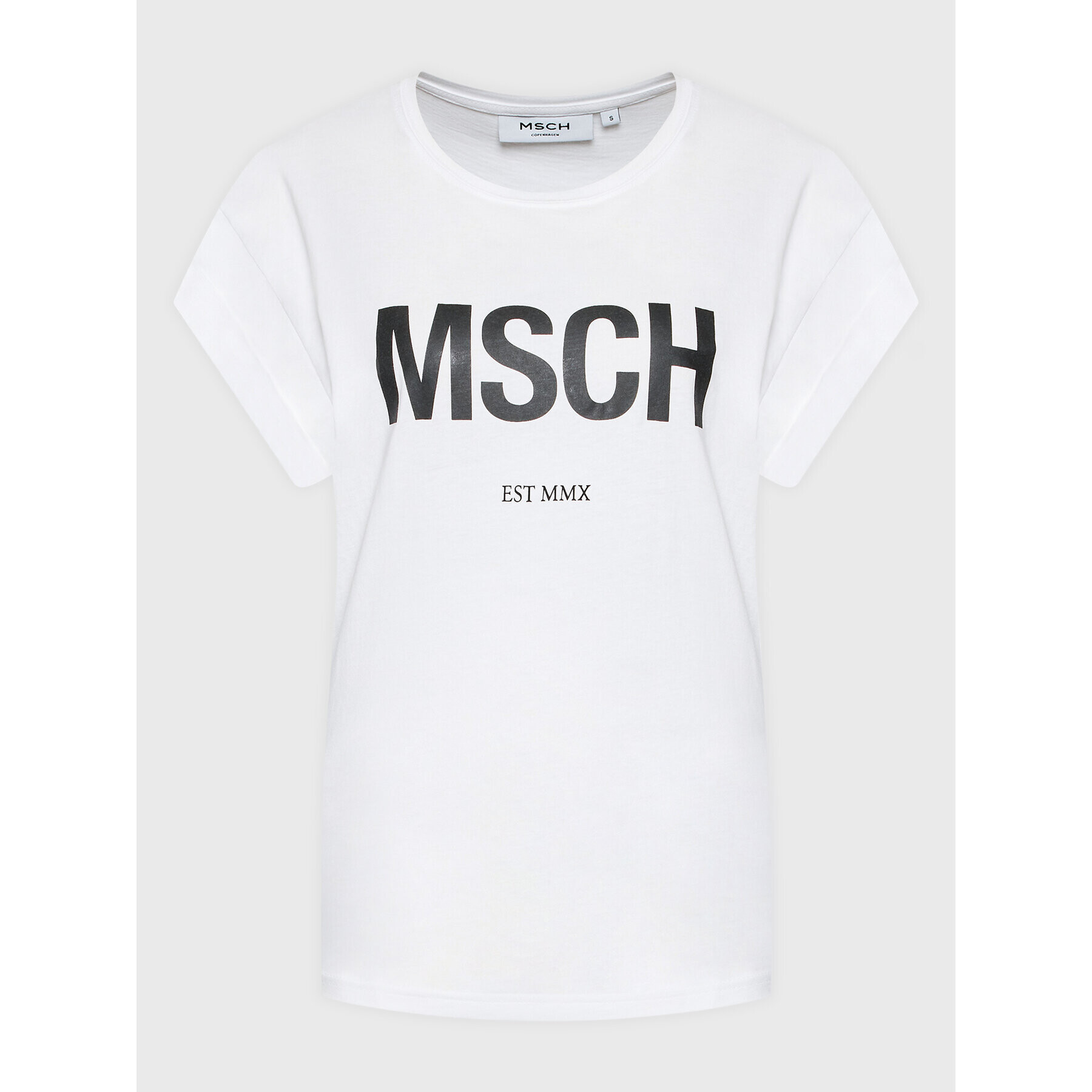 Moss Copenhagen T-Shirt Alva 16708 Bílá Boxy Fit - Pepit.cz