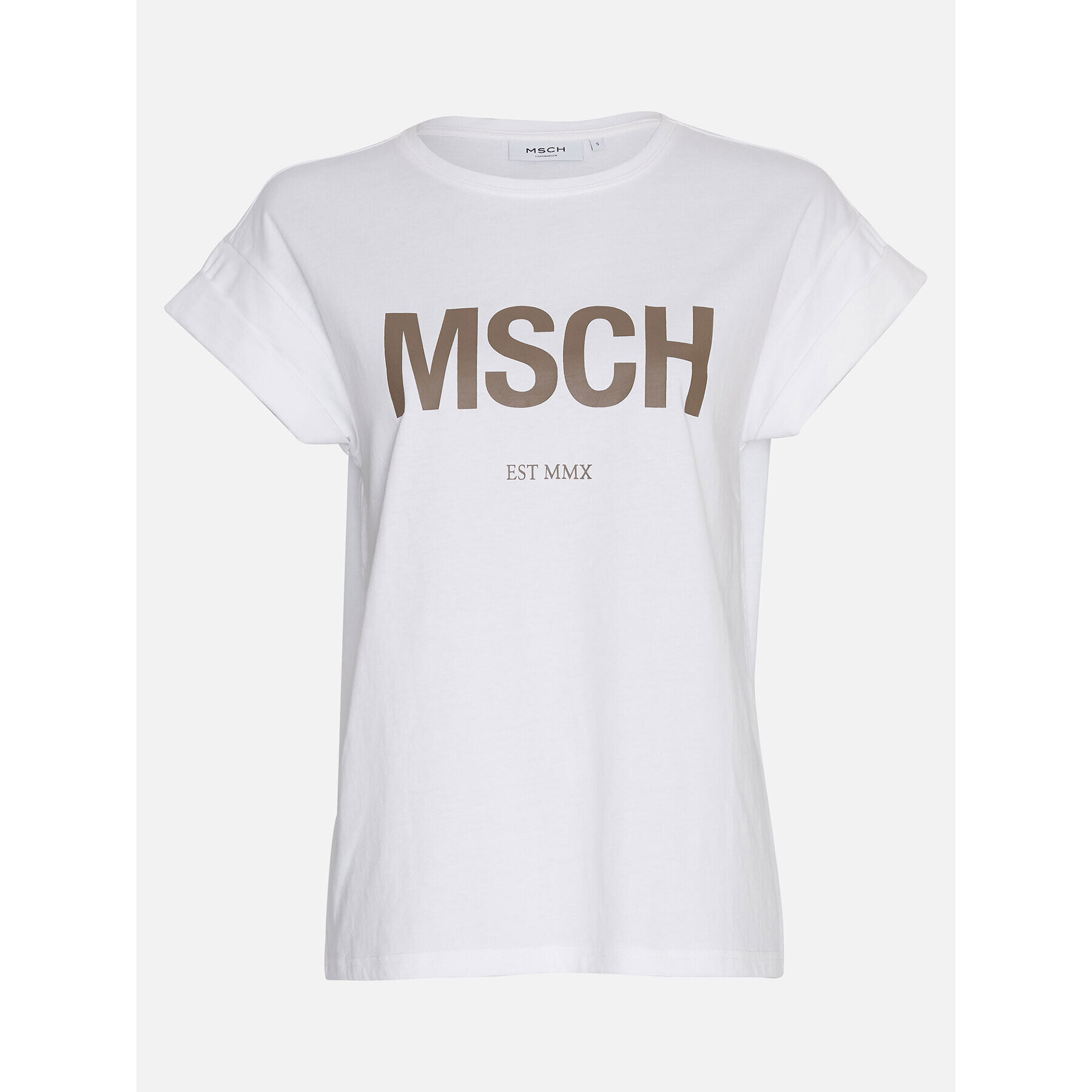 Moss Copenhagen T-Shirt Alva 16708 Bílá Boxy Fit - Pepit.cz