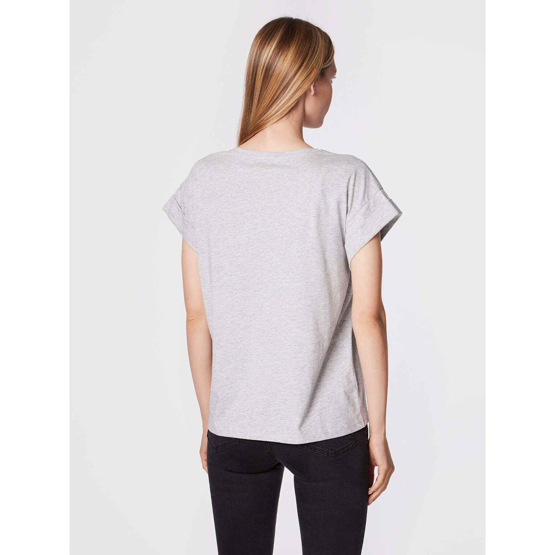 Moss Copenhagen T-Shirt Alva 16708 Šedá Boxy Fit - Pepit.cz