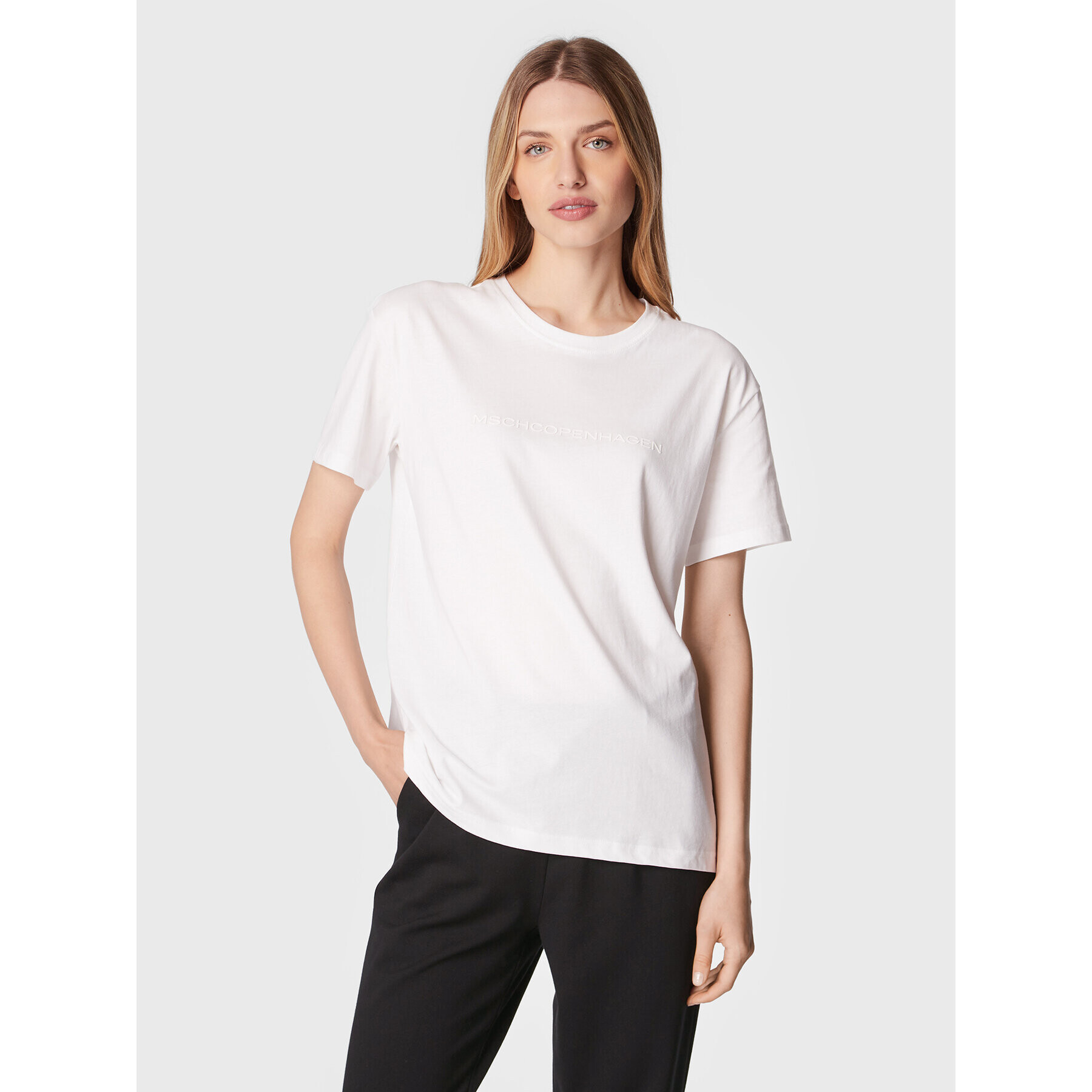 Moss Copenhagen T-Shirt Liv 15258 Bílá Regular Fit - Pepit.cz