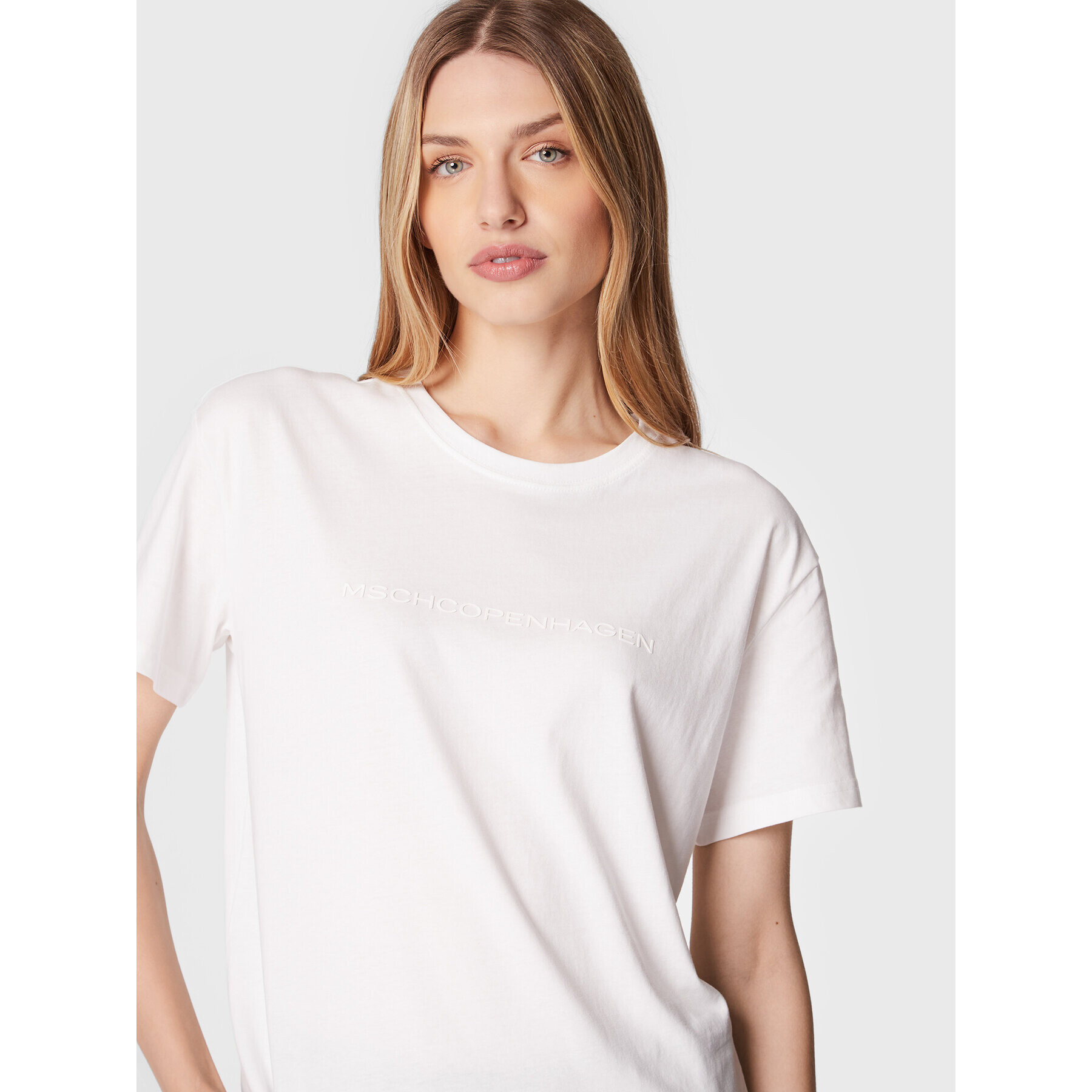 Moss Copenhagen T-Shirt Liv 15258 Bílá Regular Fit - Pepit.cz