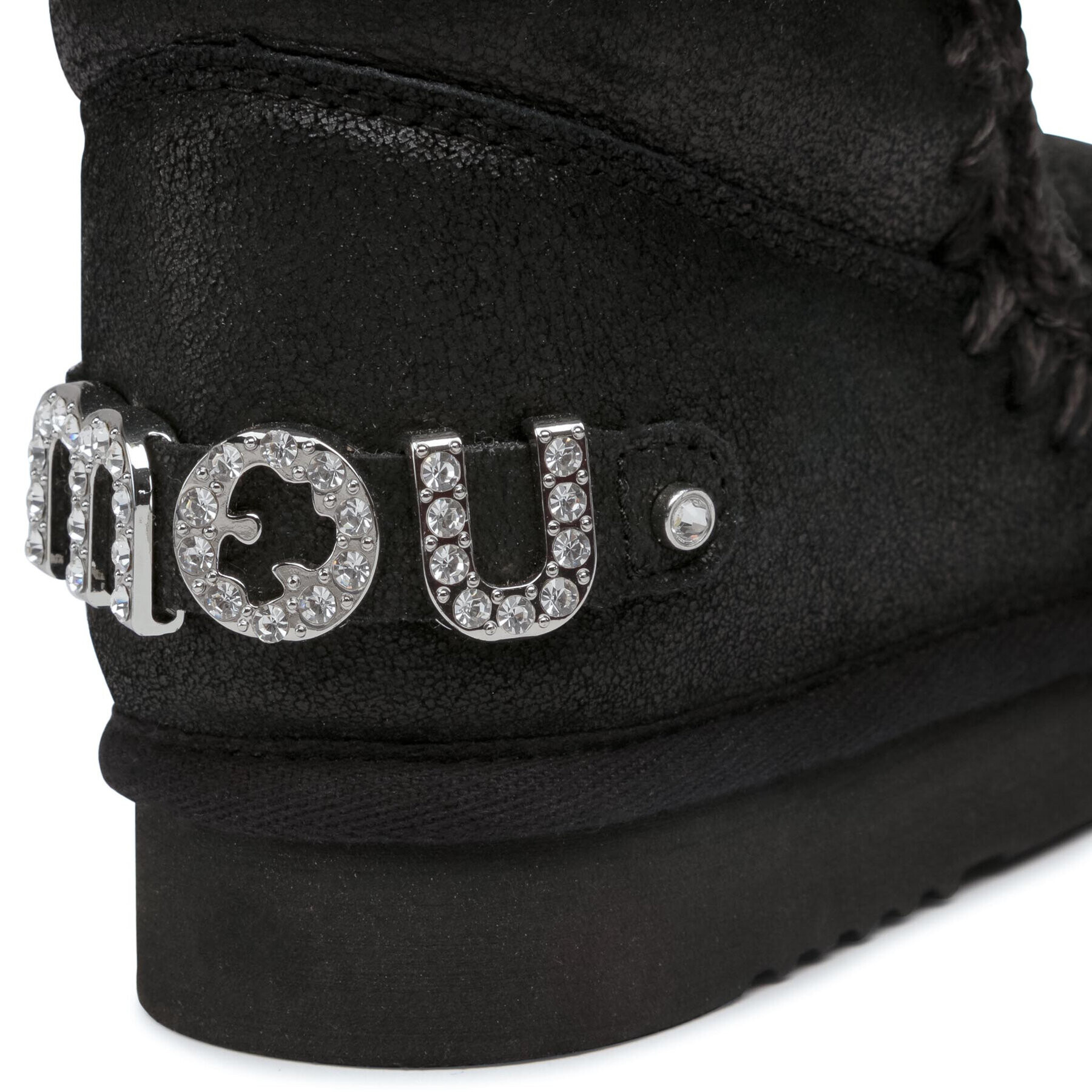 Mou Boty Eskimo 18 With Rhinestones Logo Černá - Pepit.cz