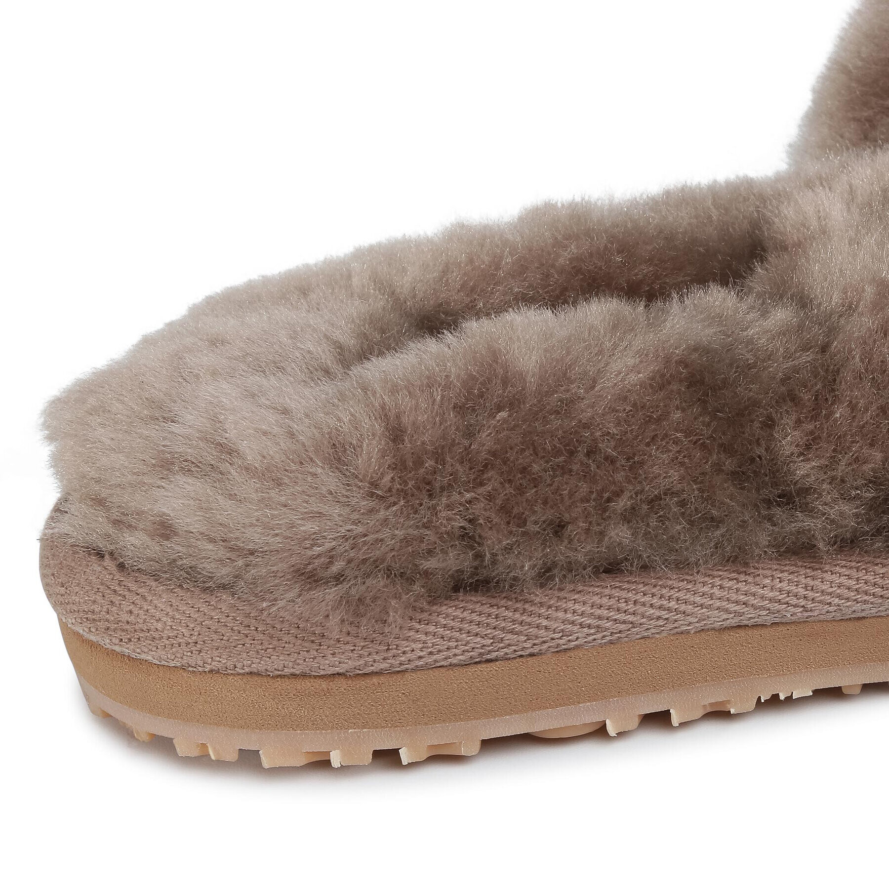 Mou Nazouváky Sheepskin Fur Slide Slipper FW161001L Hnědá - Pepit.cz