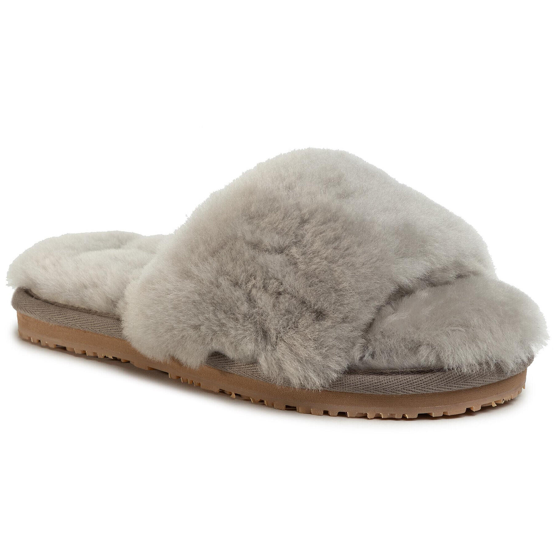 Mou Nazouváky Sheepskin Fur Slide Slipper FW161001L Šedá - Pepit.cz