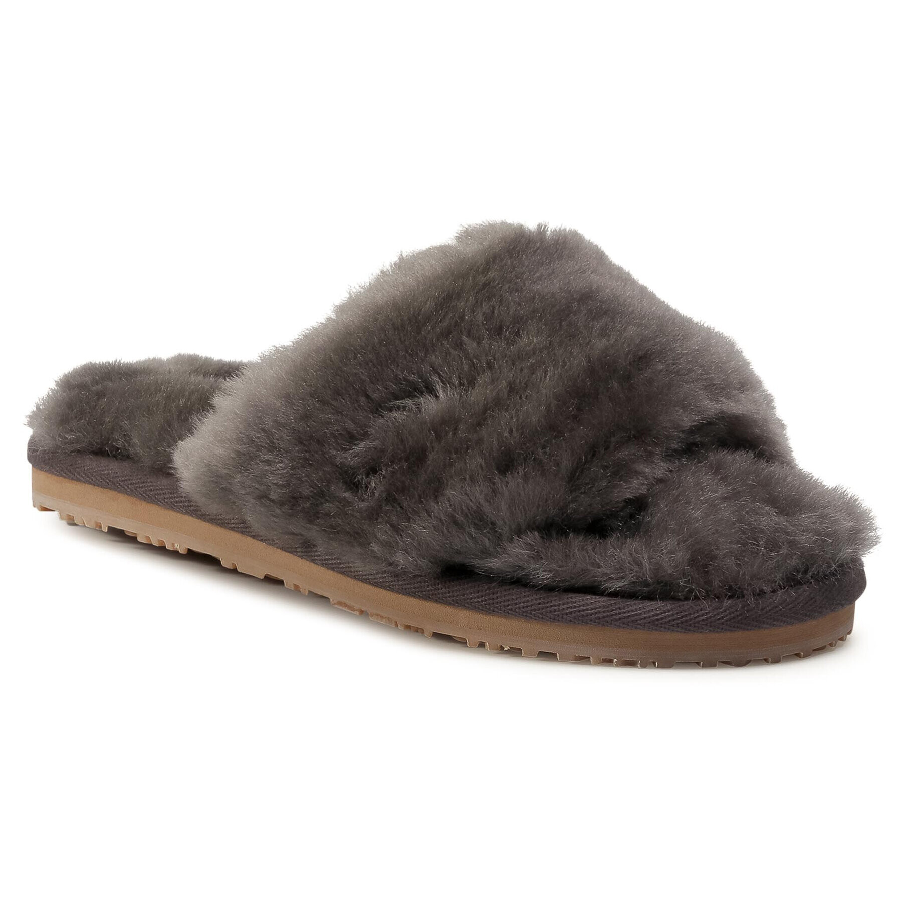 Mou Nazouváky Sheepskin Fur Slide Slipper FW161001L Šedá - Pepit.cz