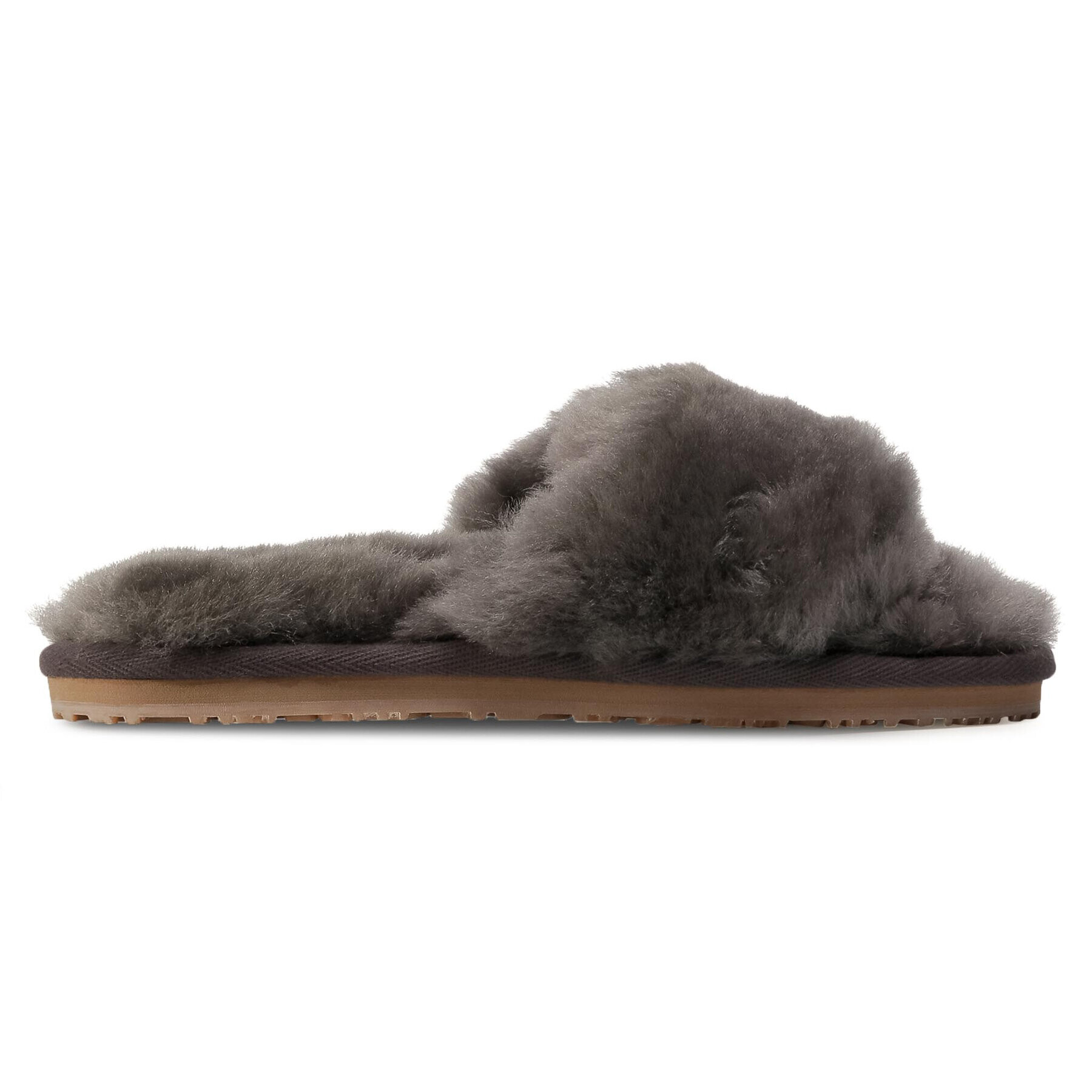 Mou Nazouváky Sheepskin Fur Slide Slipper FW161001L Šedá - Pepit.cz