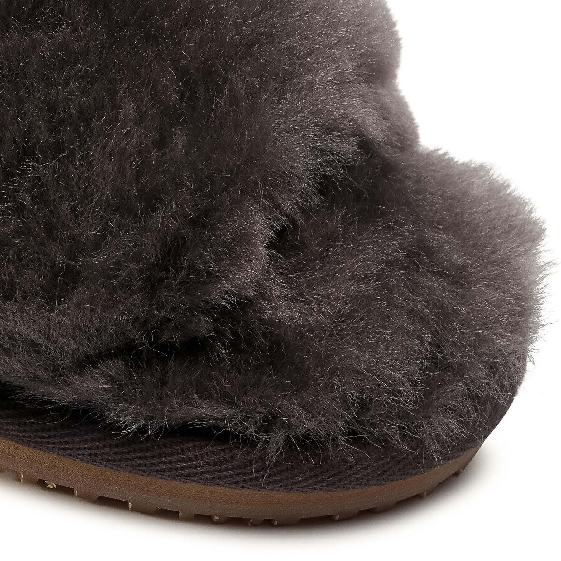 Mou Nazouváky Sheepskin Fur Slide Slipper FW161001L Šedá - Pepit.cz