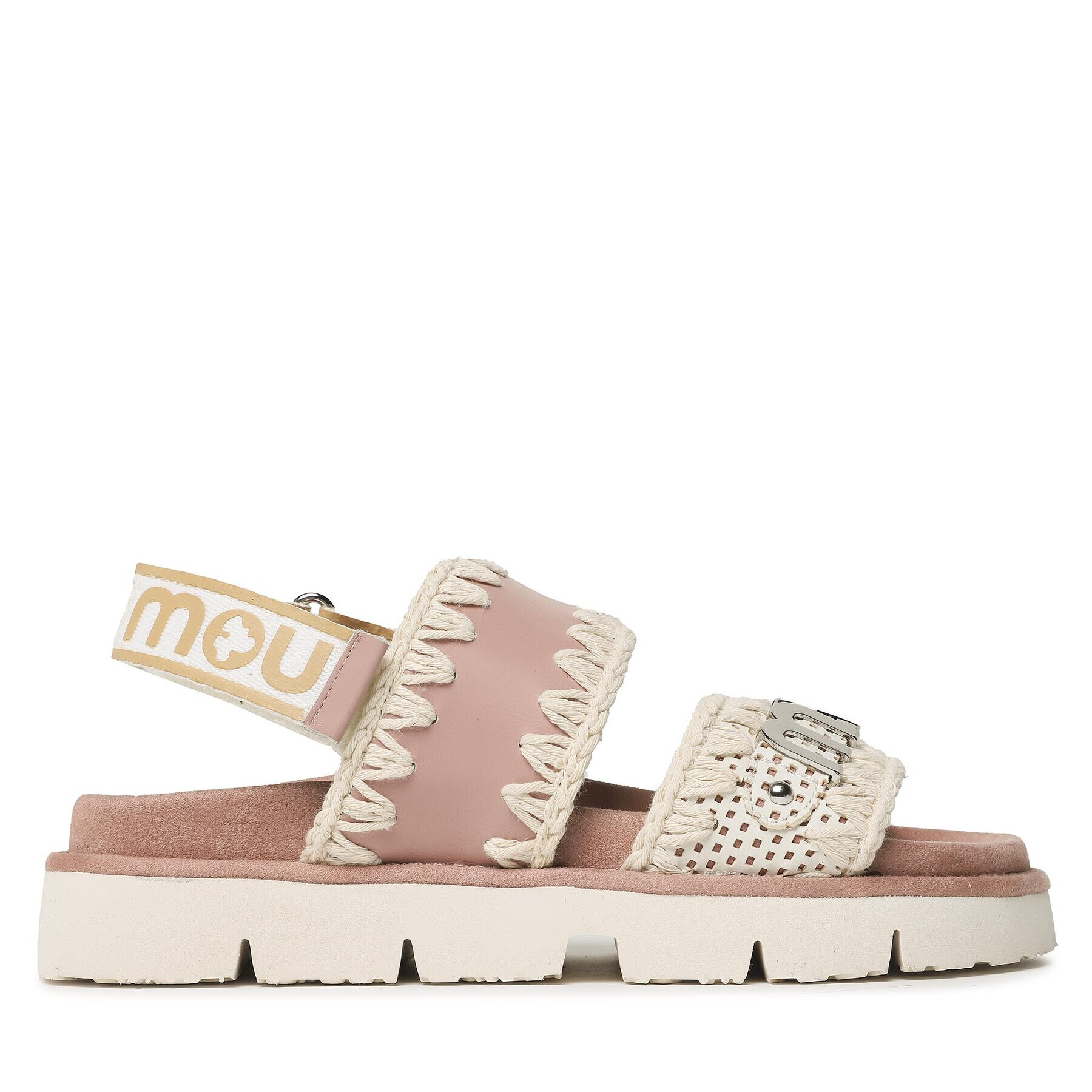 Mou Sandály New Bio Sandal Back Strap SW461001C Bílá - Pepit.cz