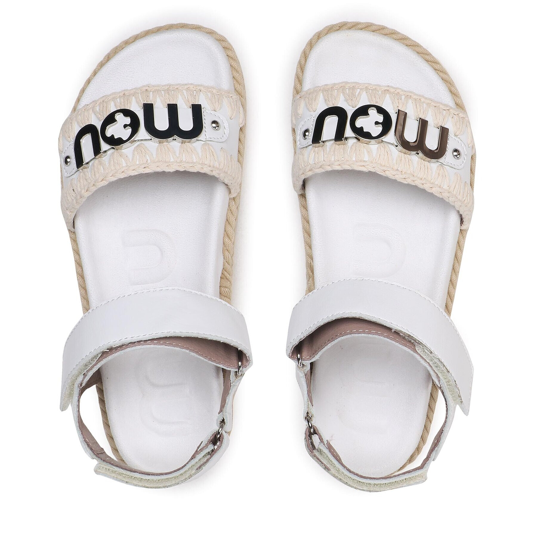 Mou Sandály Rope Bio Sandal # 02 SW451000C Bílá - Pepit.cz