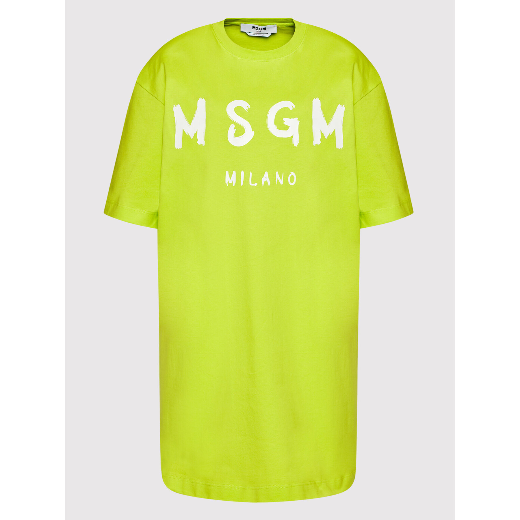 MSGM Každodenní šaty 3241MDA510 227298 Zelená Relaxed Fit - Pepit.cz