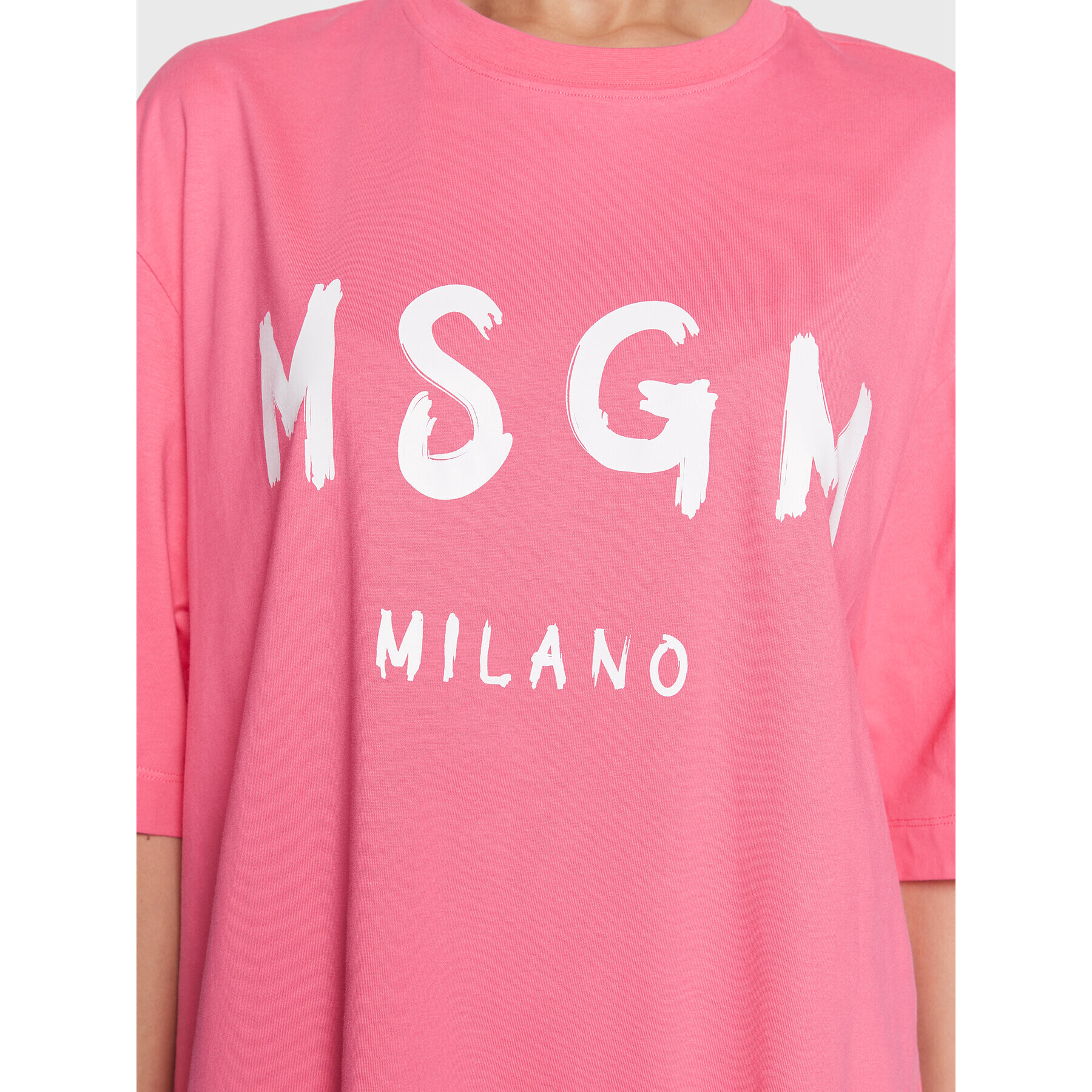 MSGM Každodenní šaty 3441MDA510 237002 Růžová Regular Fit - Pepit.cz