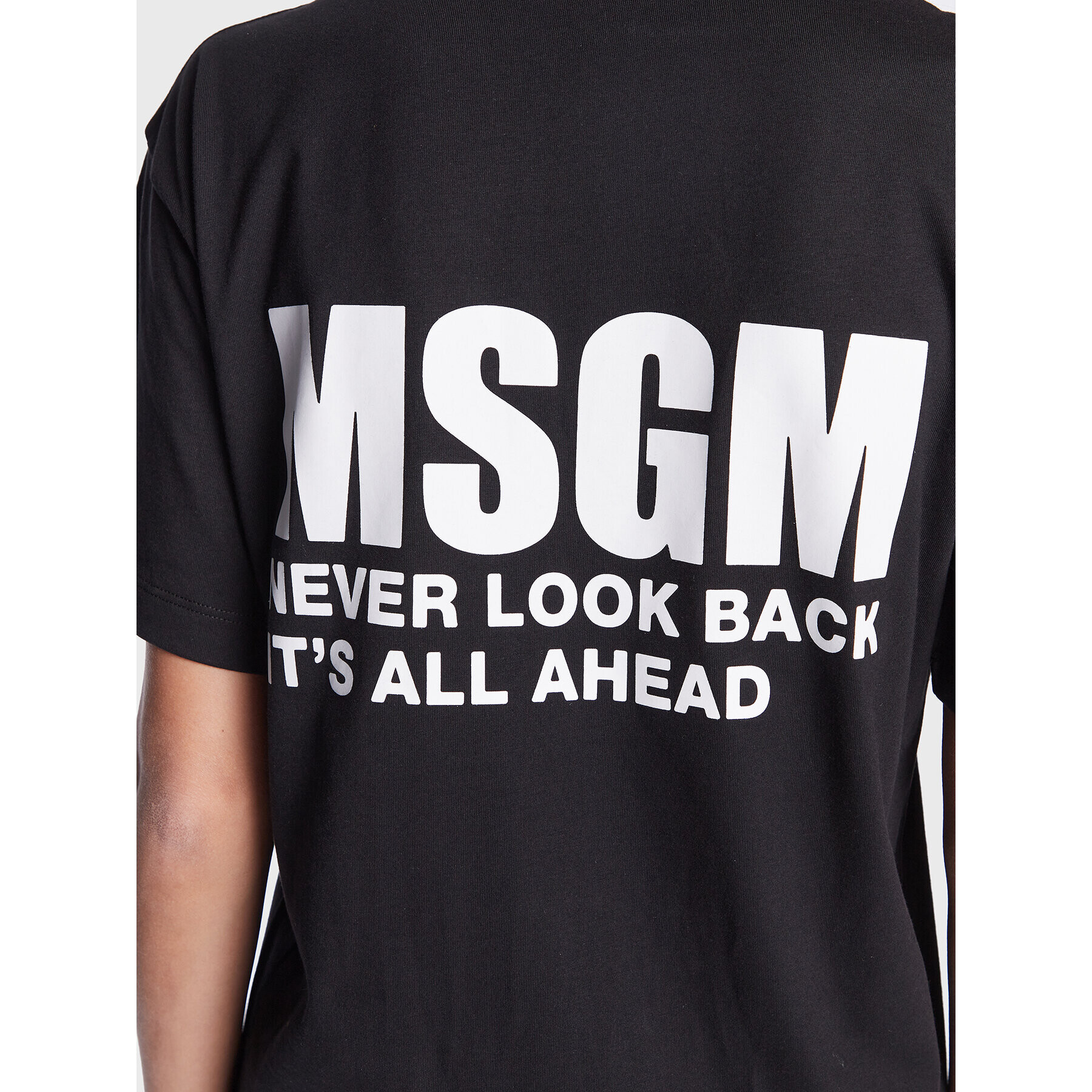 MSGM Každodenní šaty 3441MDA82 237002 Černá Regular Fit - Pepit.cz