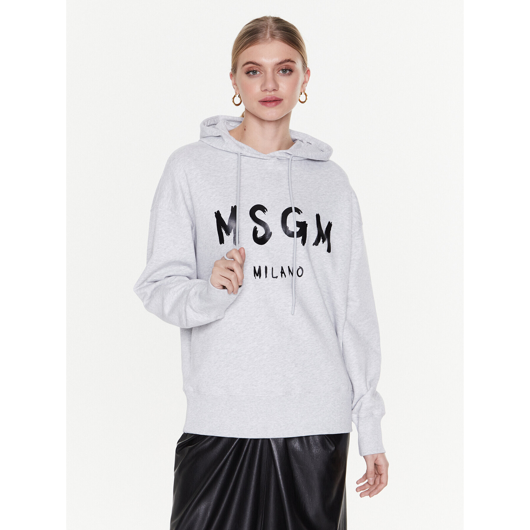 MSGM Mikina 2000MDM515 200003 Šedá Regular Fit - Pepit.cz