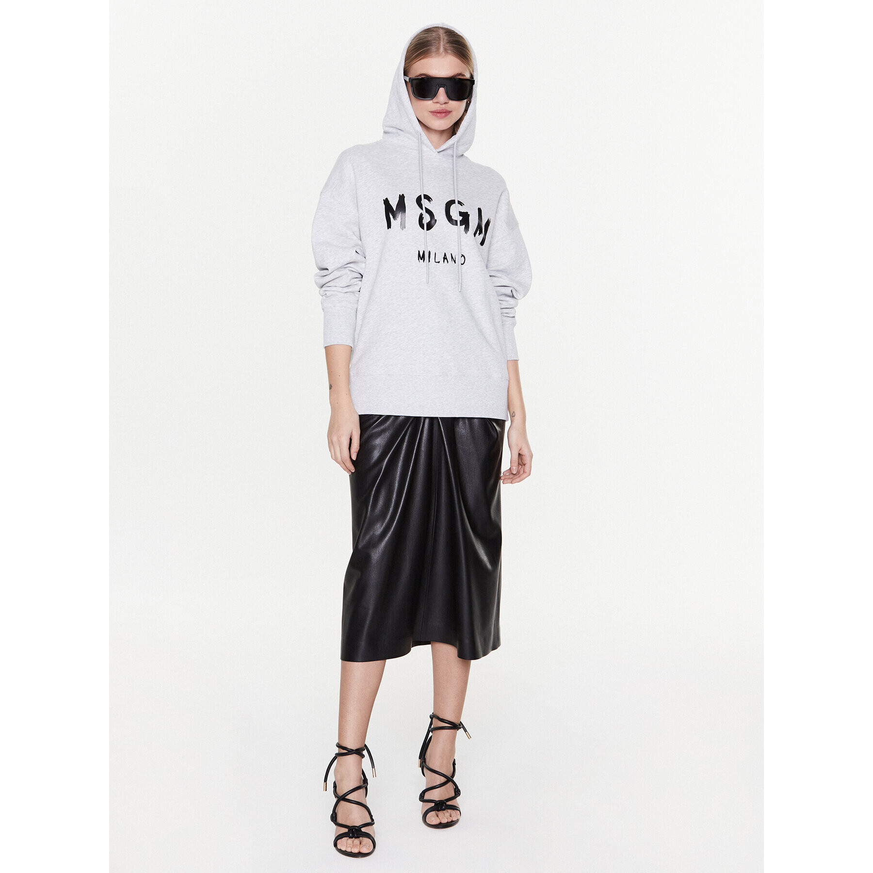 MSGM Mikina 2000MDM515 200003 Šedá Regular Fit - Pepit.cz