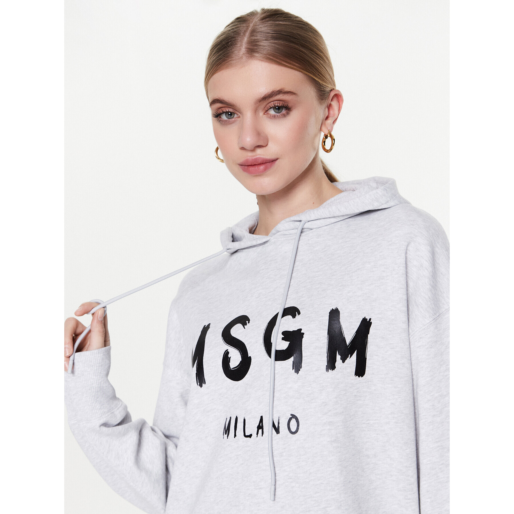 MSGM Mikina 2000MDM515 200003 Šedá Regular Fit - Pepit.cz