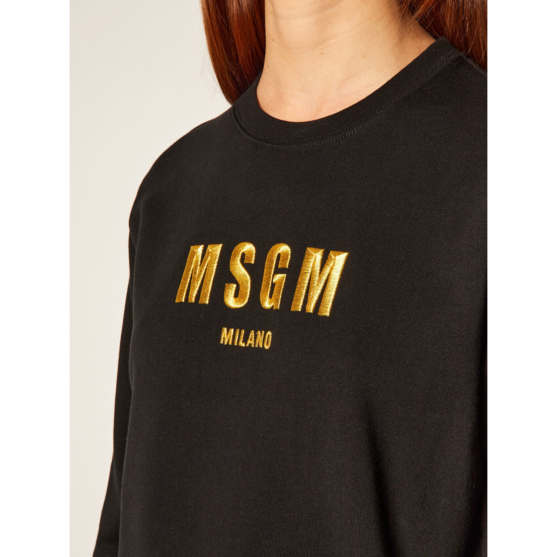 MSGM Mikina 2941MDM194 207799 Černá Regular Fit - Pepit.cz