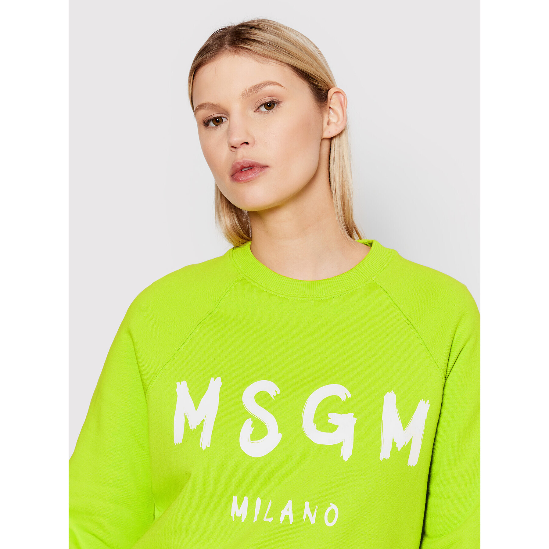 MSGM Mikina 3241MDM513 227299 Zelená Regular Fit - Pepit.cz